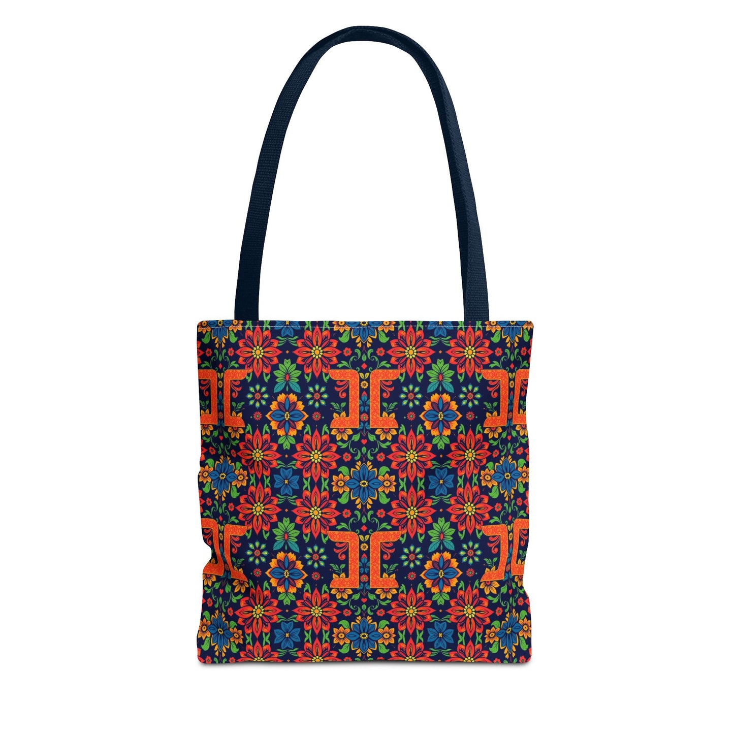 Tote Bag, (AOP), Gemini, Zodiac v1, Flower Pattern