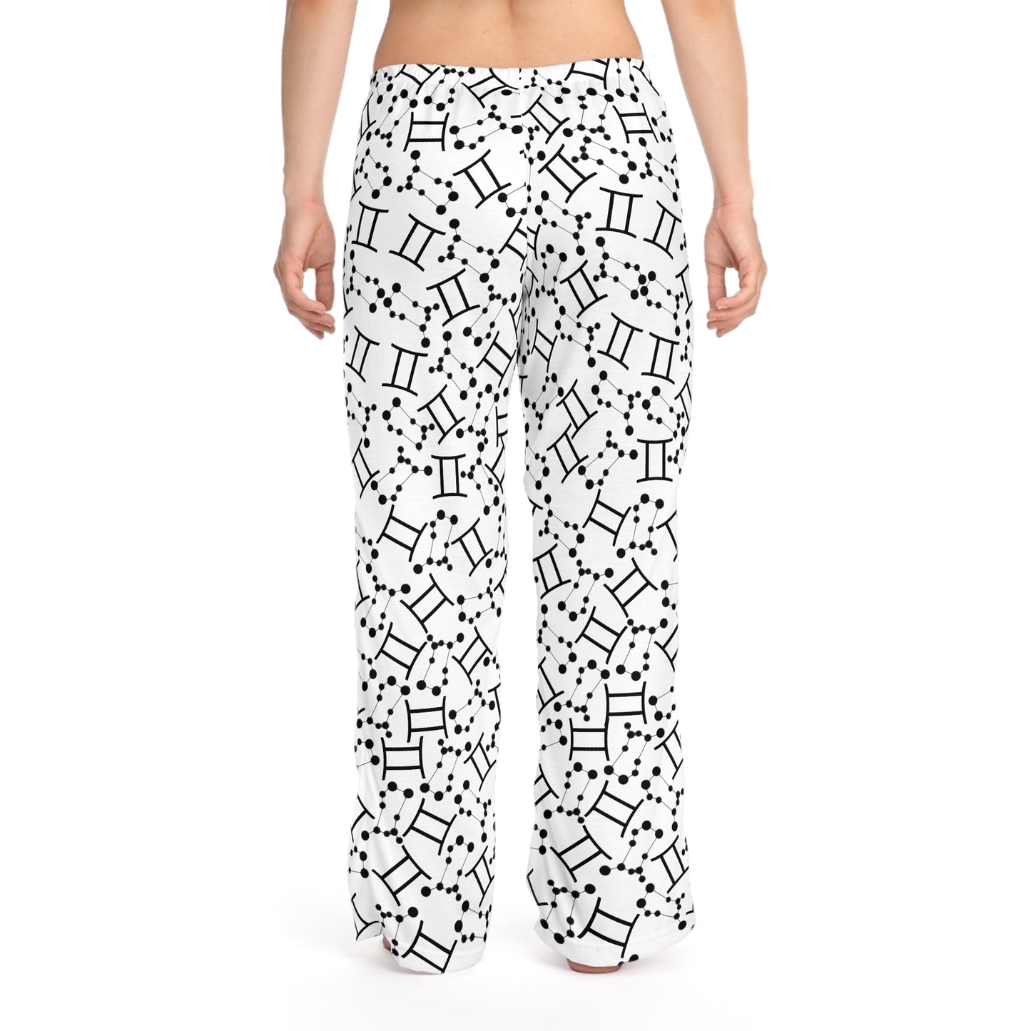 Women's Zodiac Pajama Pants (AOP) Gemini Zodiac Sign