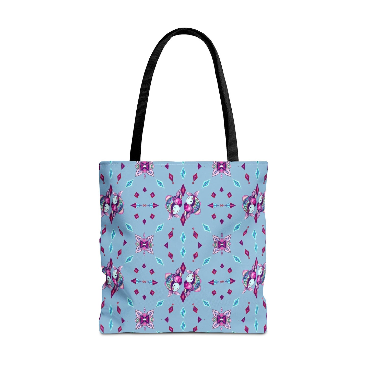 Tote Bag (AOP), Pisces, Zodiac v1, Jewel Pattern