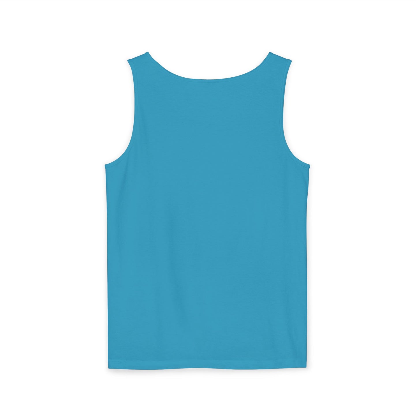 Unisex Garment-Dyed, Tank Top, Scorpio Design, Planet Symbol v1, 100% US cotton