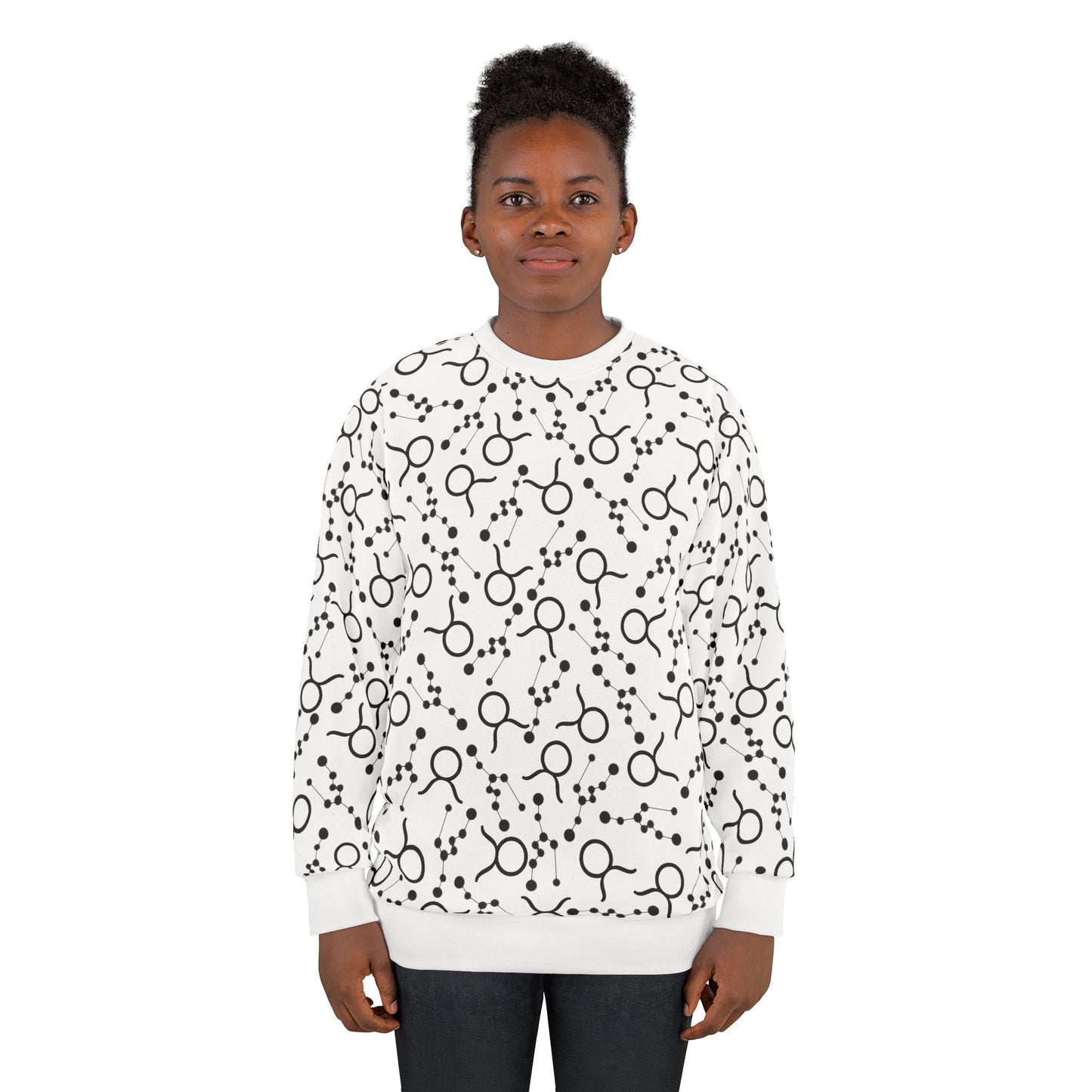 Zodiac AOP Unisex Sweatshirt Taurus Zodiac Sign
