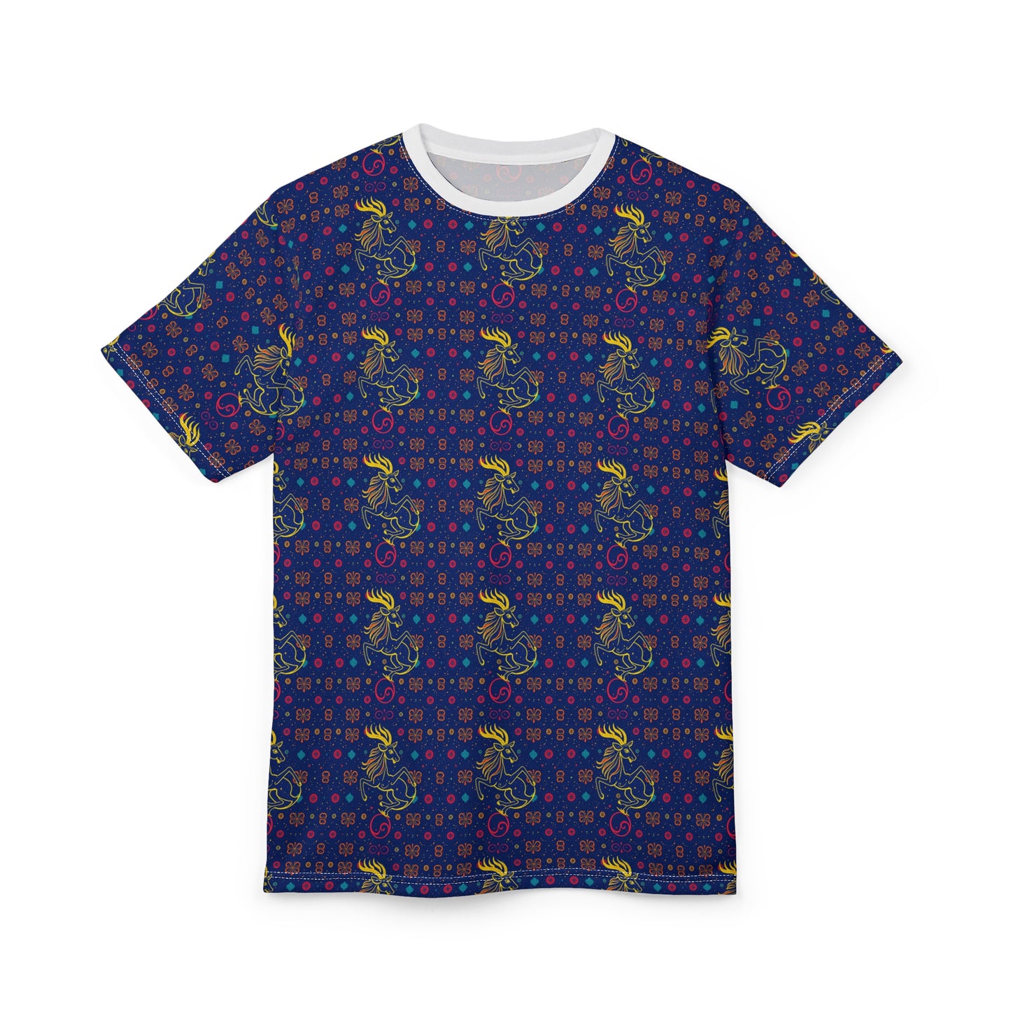 Unisex Cut & Sew T-Shirt, AOP, Aquarius, Zodiac, Pattern