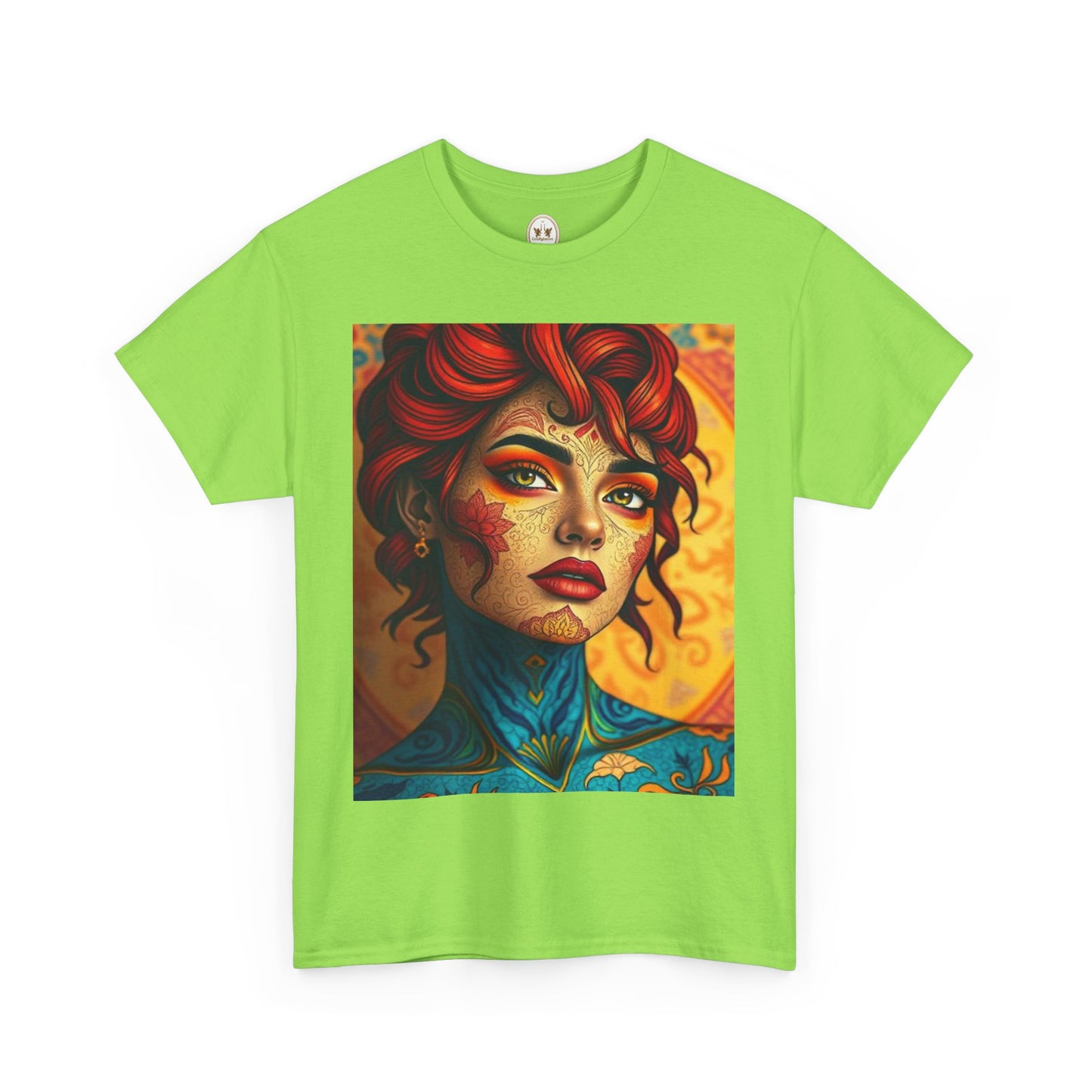 Unisex Heavy Cotton T-Shirt, Aquarius, Zodiac, Sexy Art