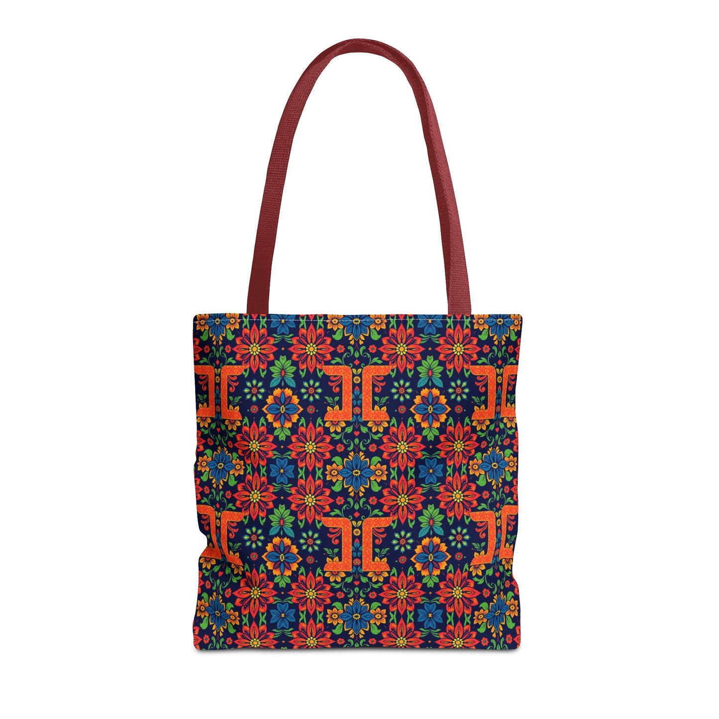 Tote Bag, (AOP), Gemini, Zodiac v1, Flower Pattern