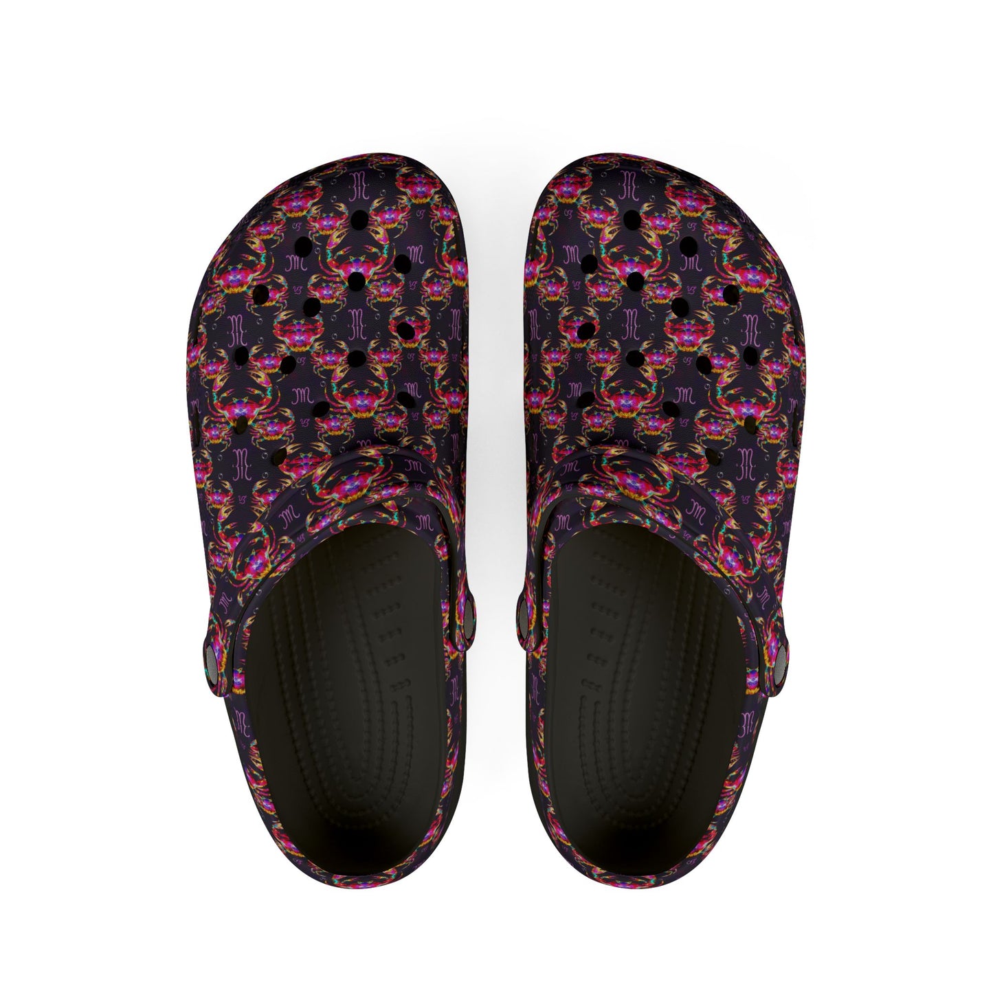 EVA Foam Rubber Shoes, (AOP), Cancer, Zodiac v4, Pattern