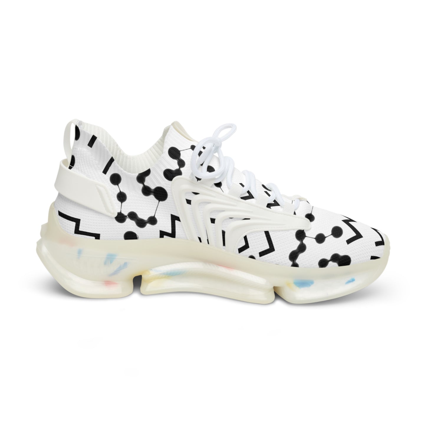 Men's Mesh Sneakers, Aquarius Zodiac Sign, all over print