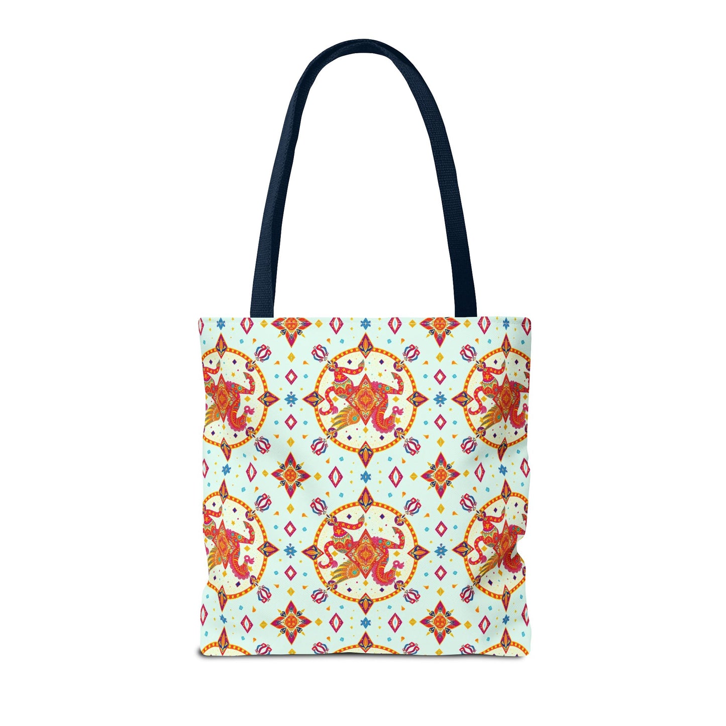 Tote Bag (AOP), Aquarius, Zodiac v1, Jewel Pattern