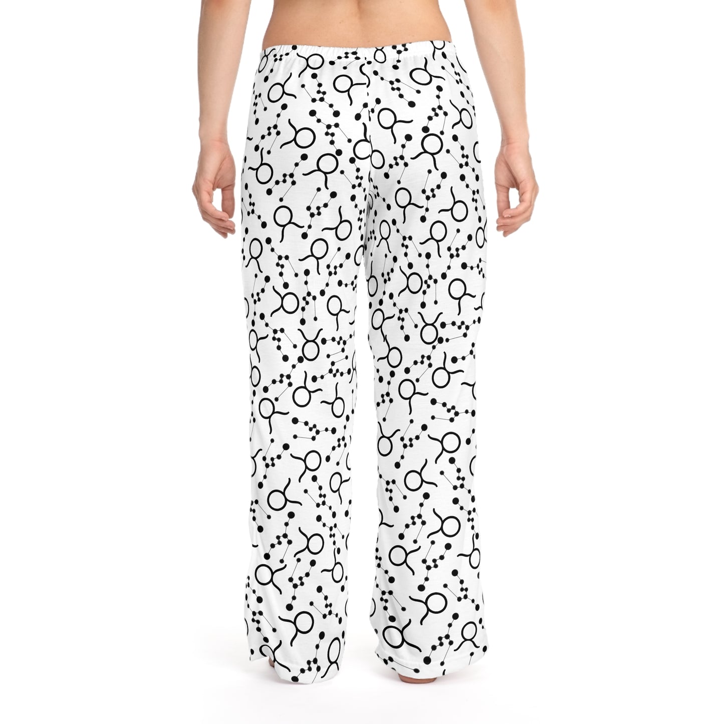 Women's Zodiac Pajama Pants (AOP) Taurus Zodiac Sign