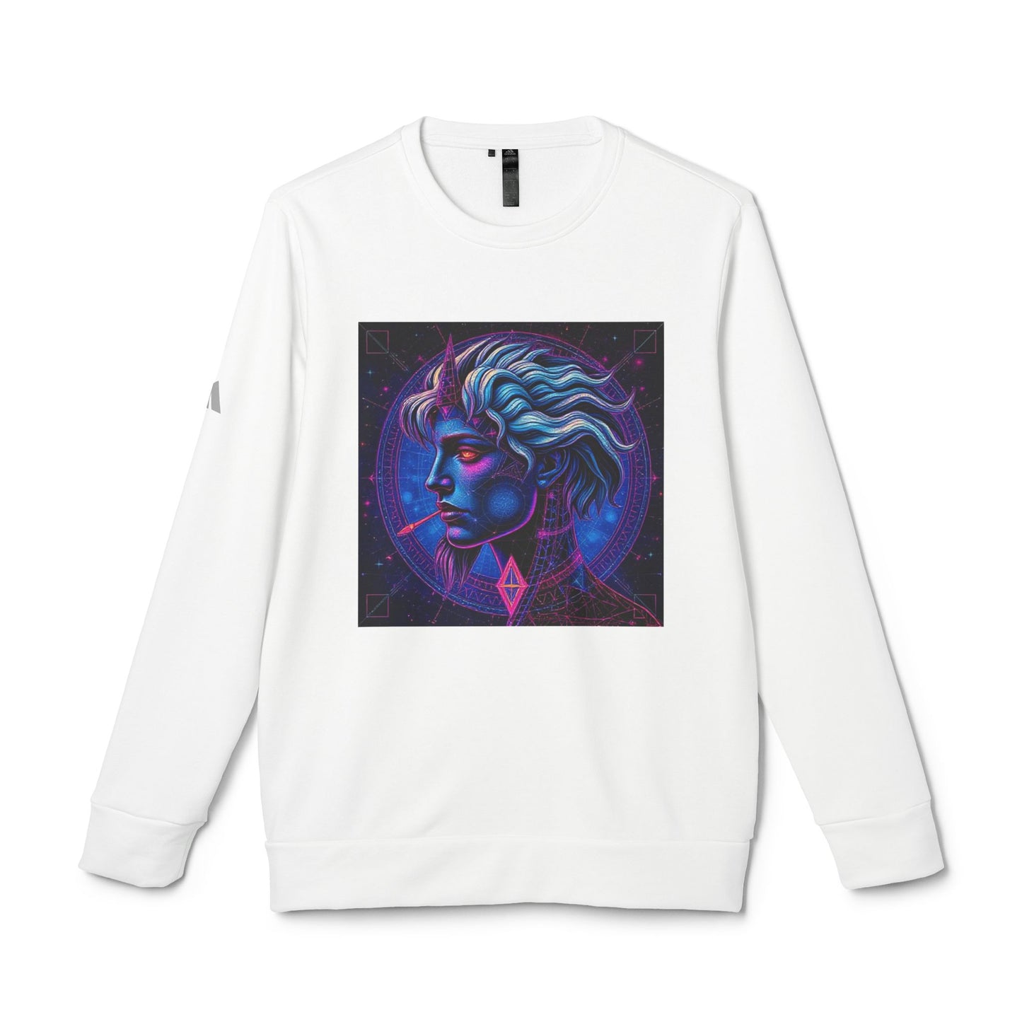 Adidas, Unisex Fleece Crewneck Sweatshirt, Gemini, Pop Art v1, Zodiac