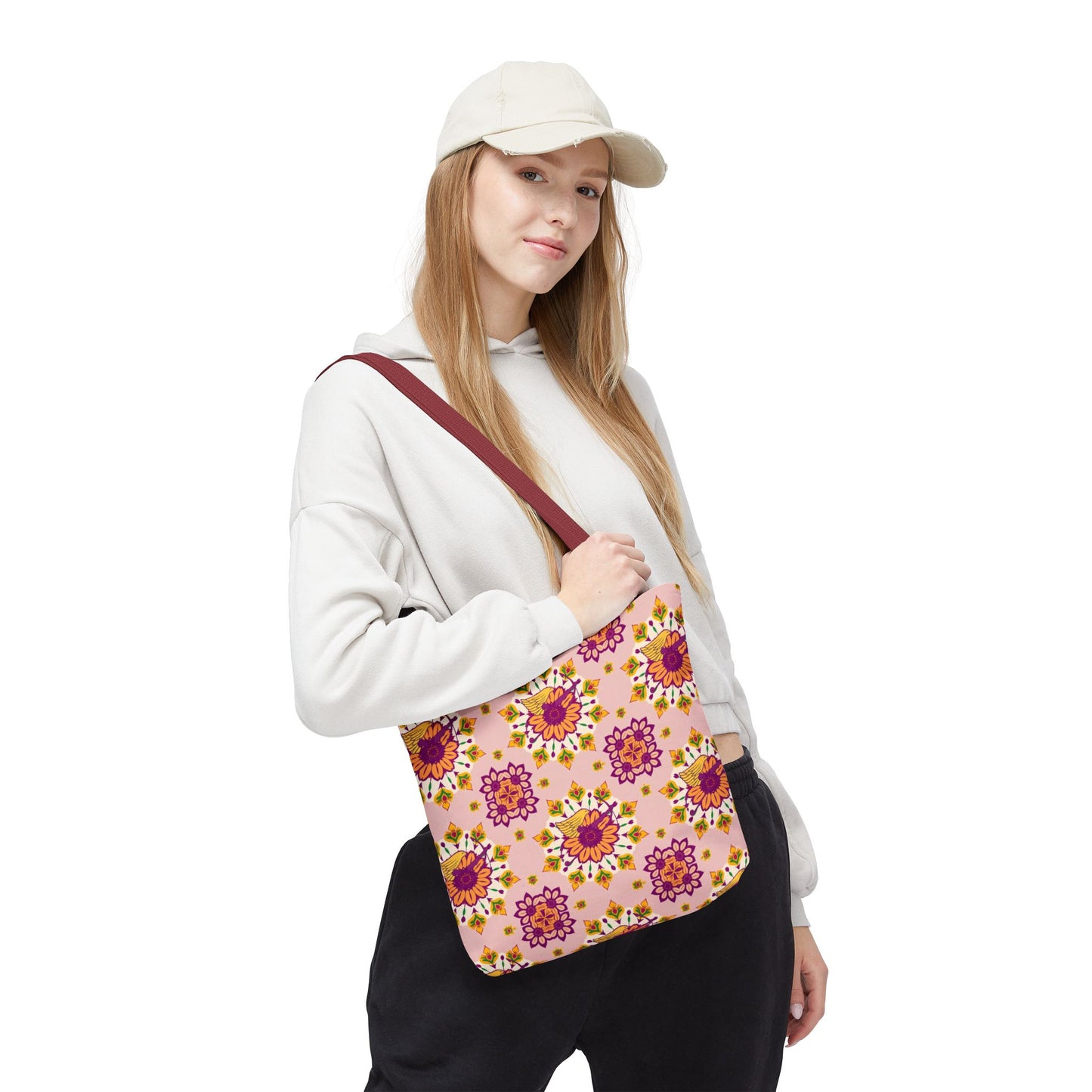 Tote Bag (AOP), Sagittarius, Zodiac, Flower Pattern