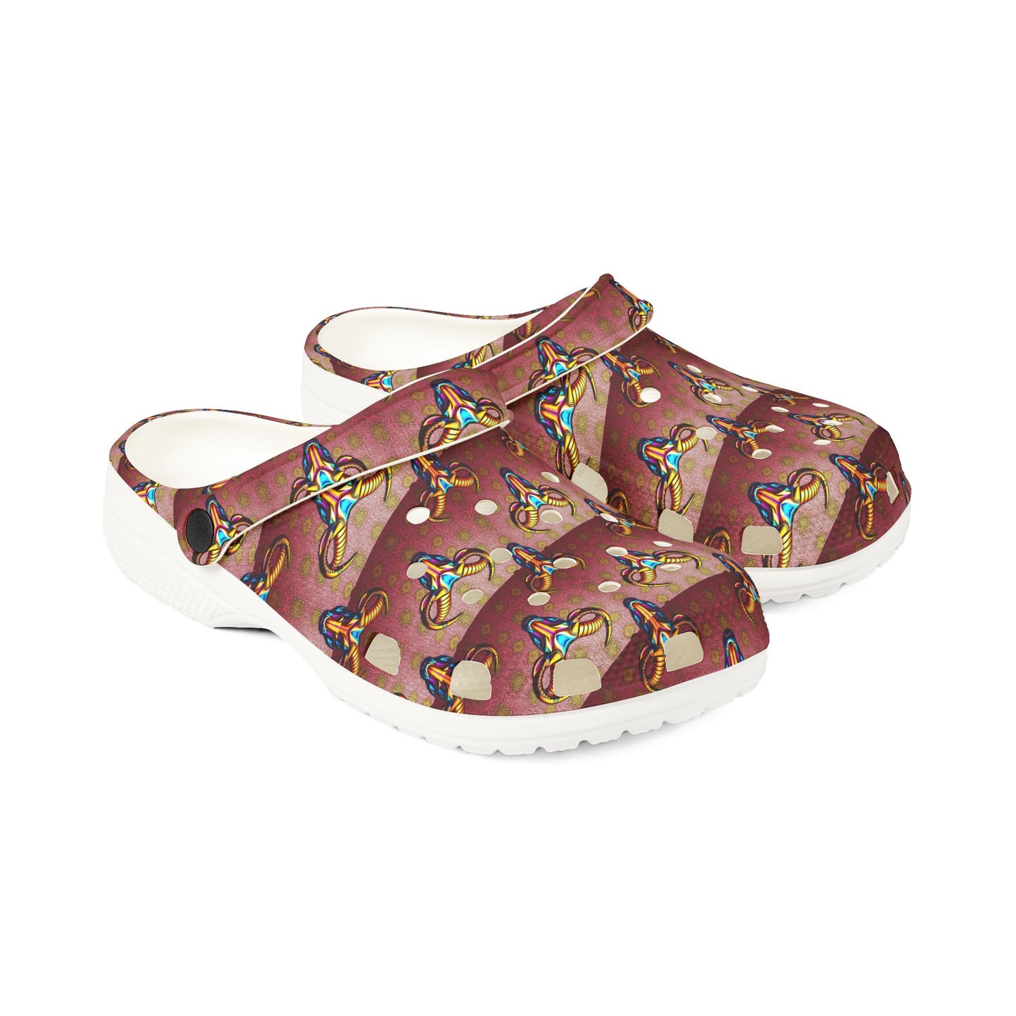 EVA Foam Rubber Shoes, (AOP), Taurus, Zodiac, Pattern