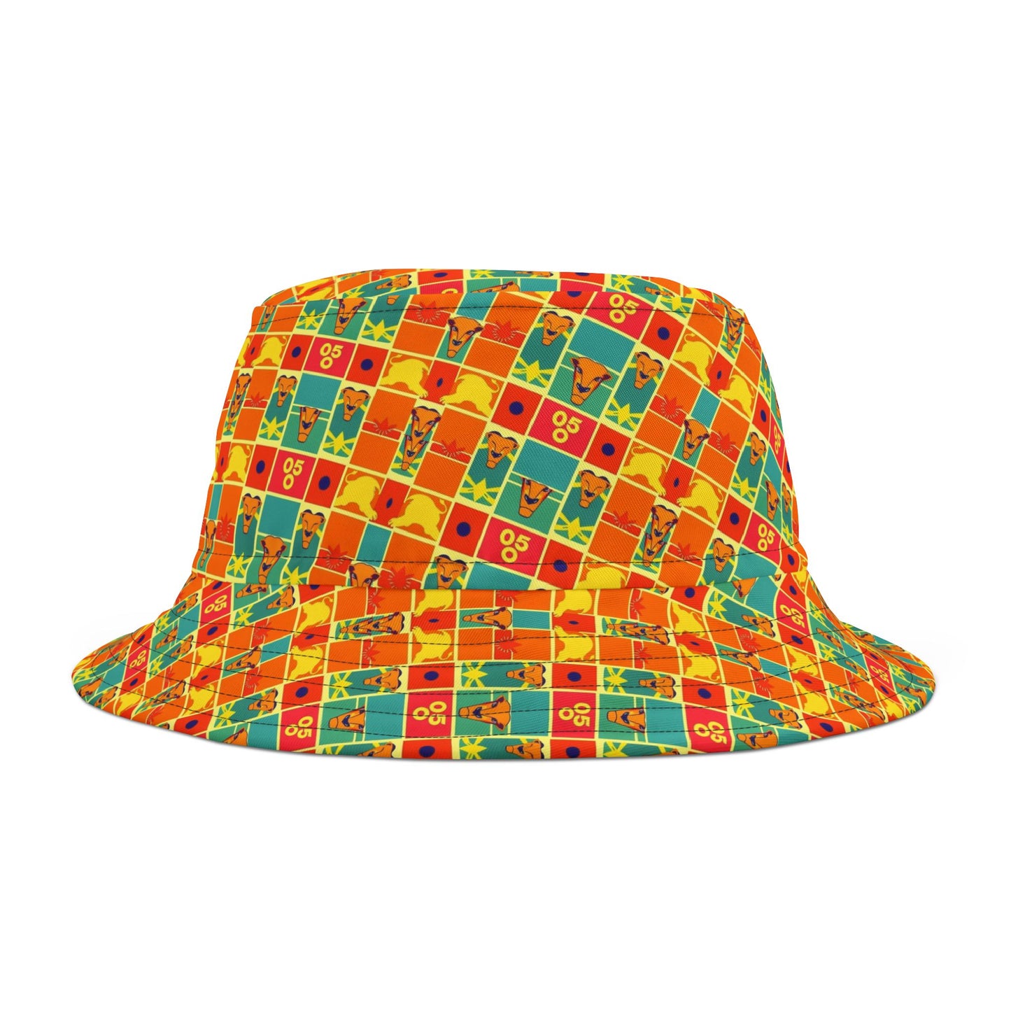 Bucket Hat, (AOP), Leo, Zodiac v1, Shape Pattern