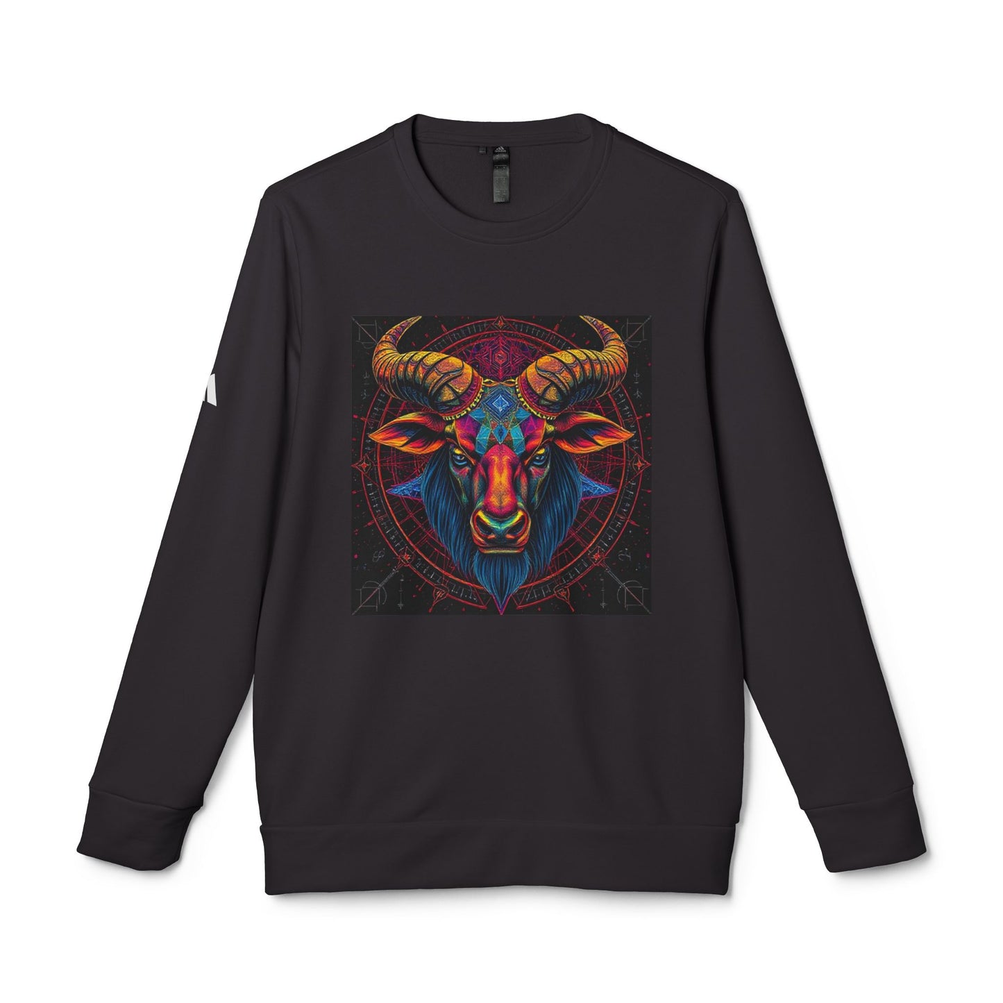 Adidas, Unisex Fleece Crewneck Sweatshirt, Taurus, Pop Art 2, Zodiac