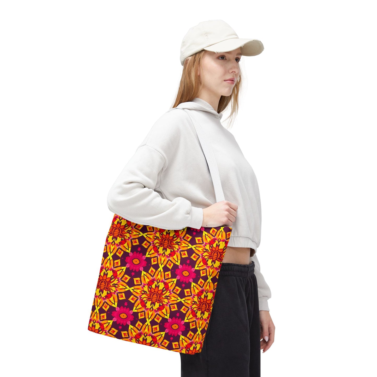 Tote Bag (AOP), Scorpio, Zodiac, Flower Pattern