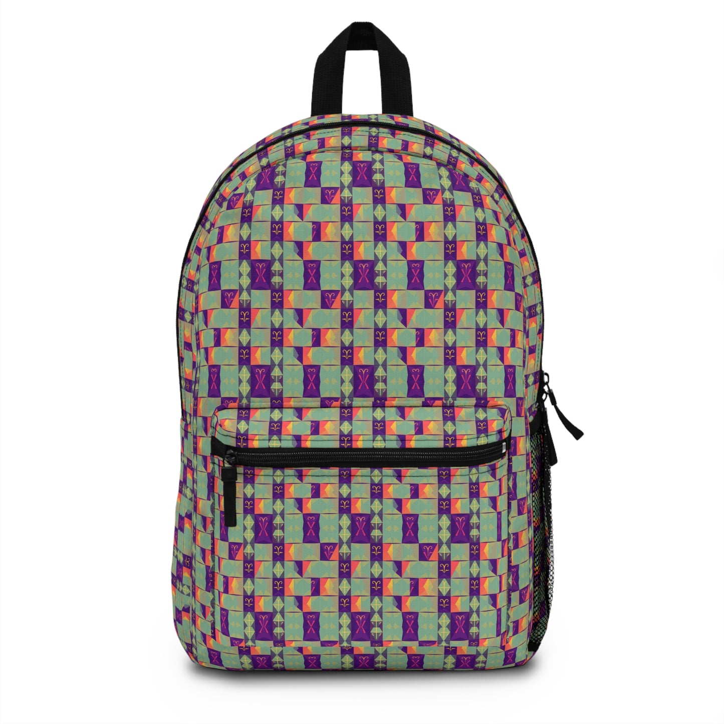 Backpack, Aquarius, Zodiac, Shapes Pattern