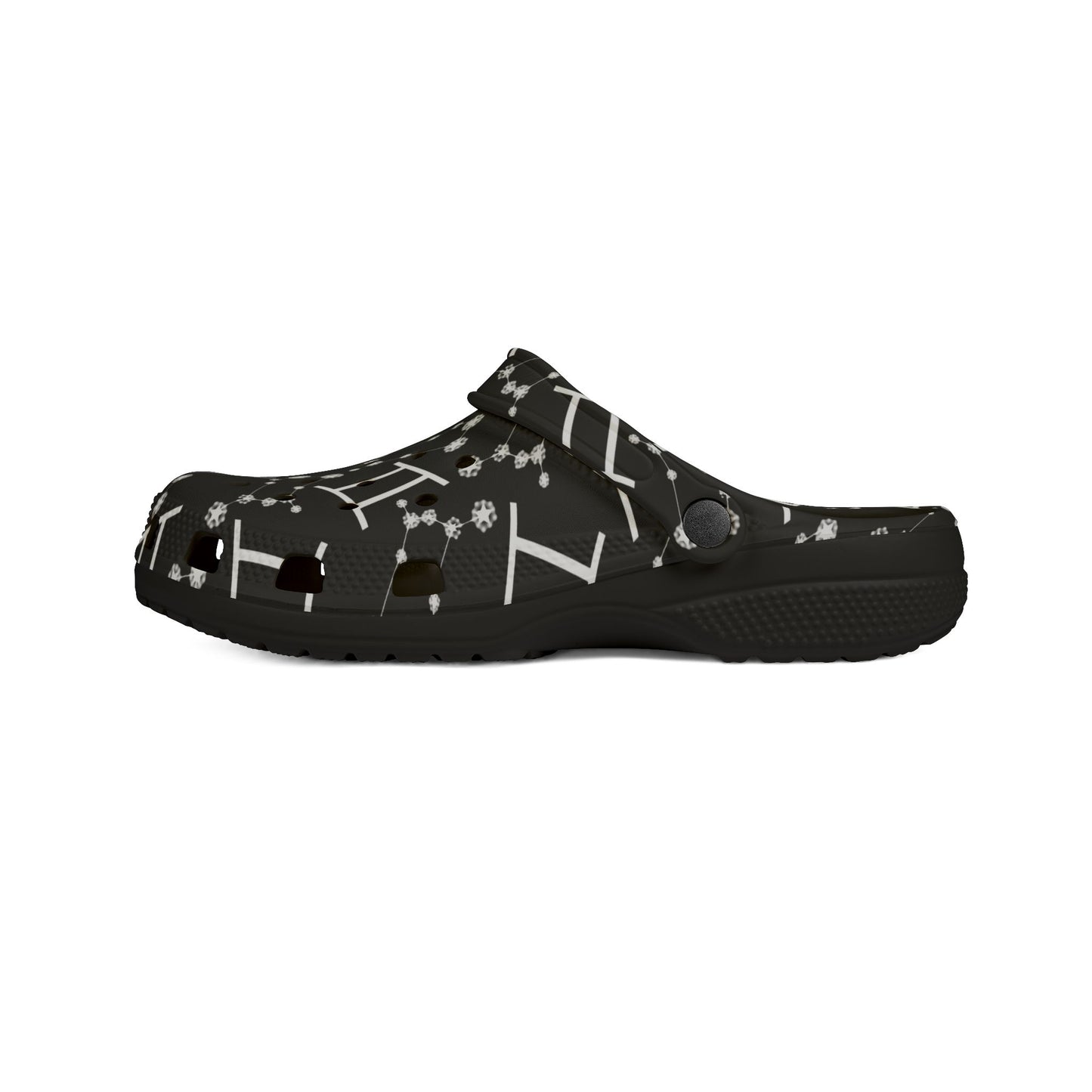 EVA Foam Rubber Shoes (AOP), Material 100% EVA, Gemini Zodiac Design