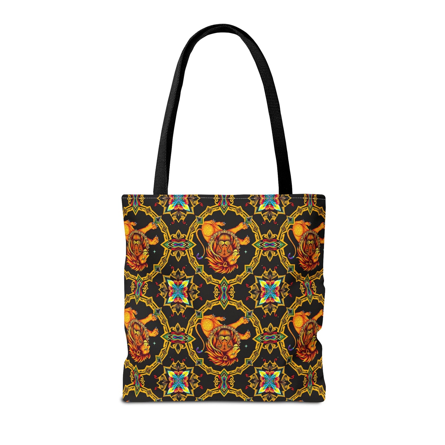 Tote Bag (AOP), Leo, Zodiac, Jewel Pattern