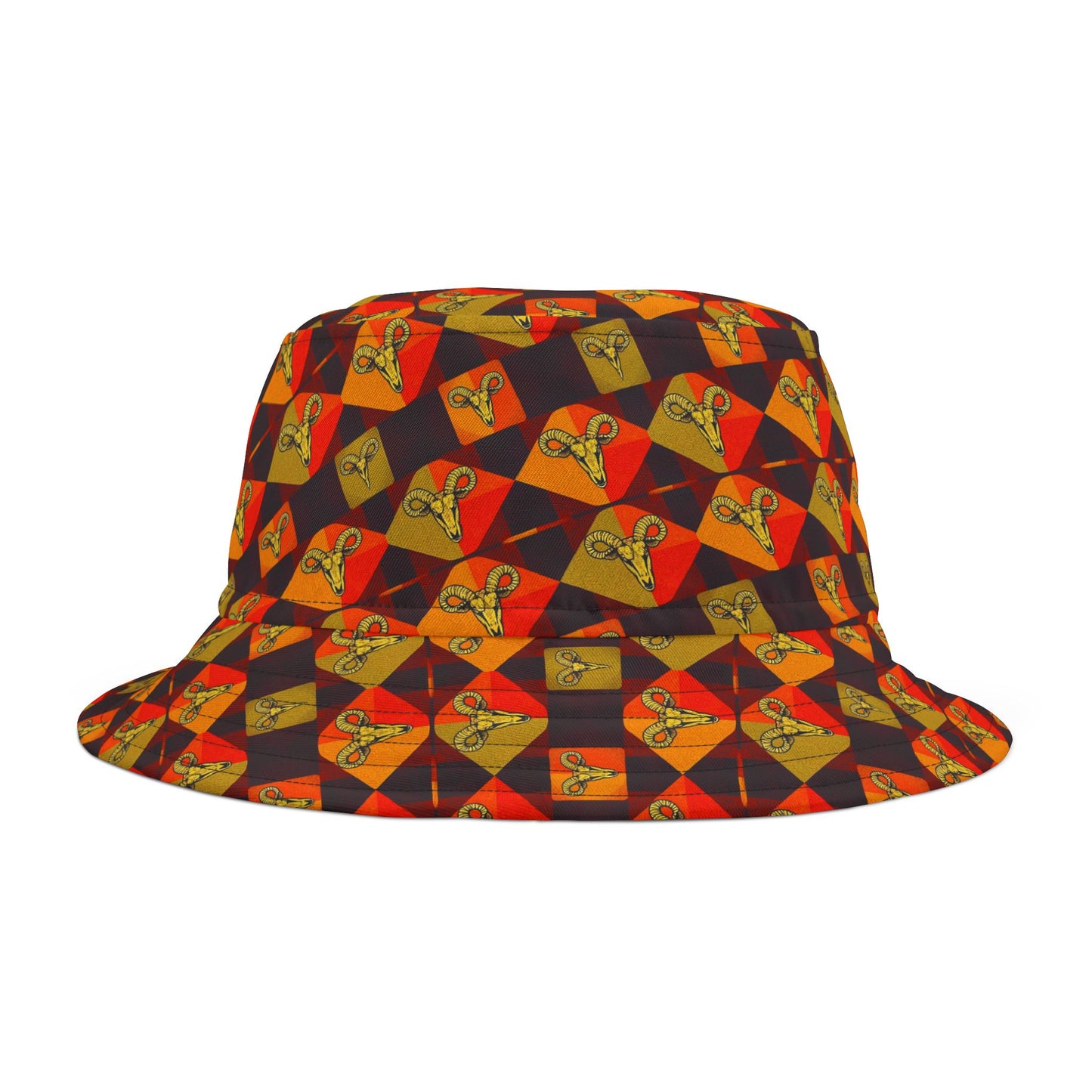 Bucket Hat, (AOP), Taurus v1, Zodiac Shape Pattern