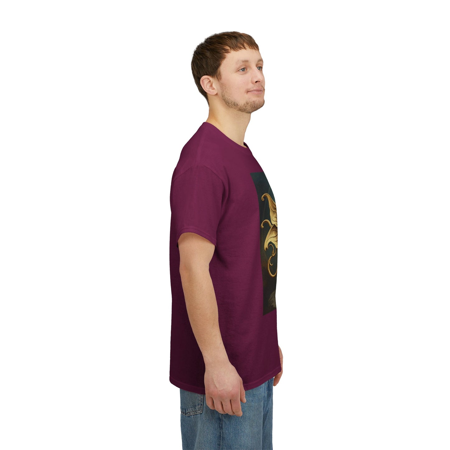 Unisex Heavy Cotton T-Shirt, Sagittarius King, Bow & Arrow v1, Zodiac Design
