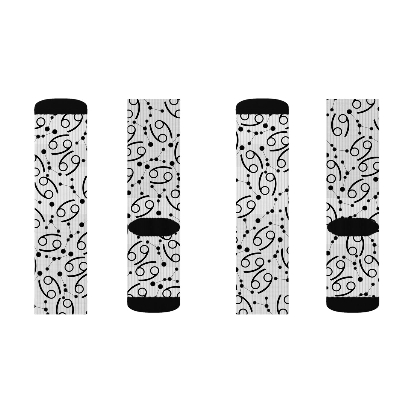 Zodiac Sublimation Socks Cancer Zodiac sign