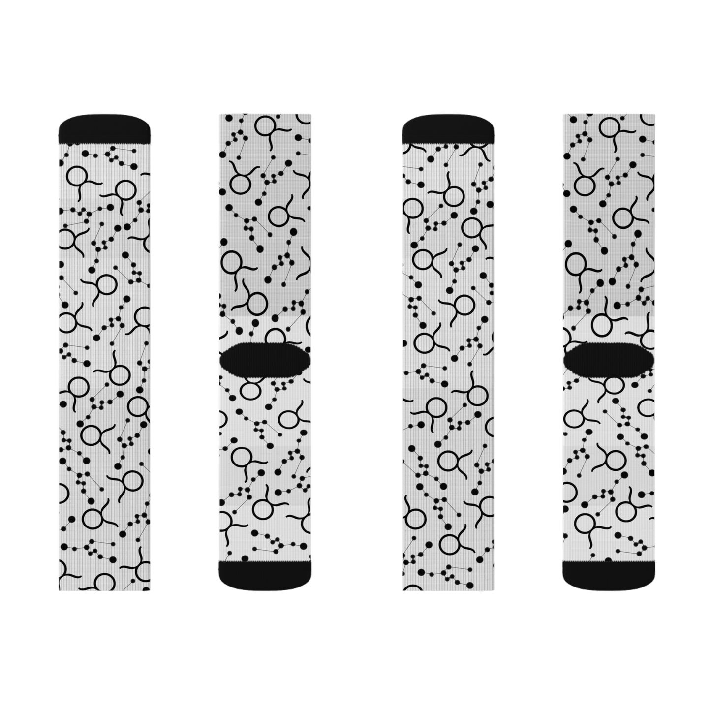 Zodiac Sublimation Socks Taurus Zodiac sign