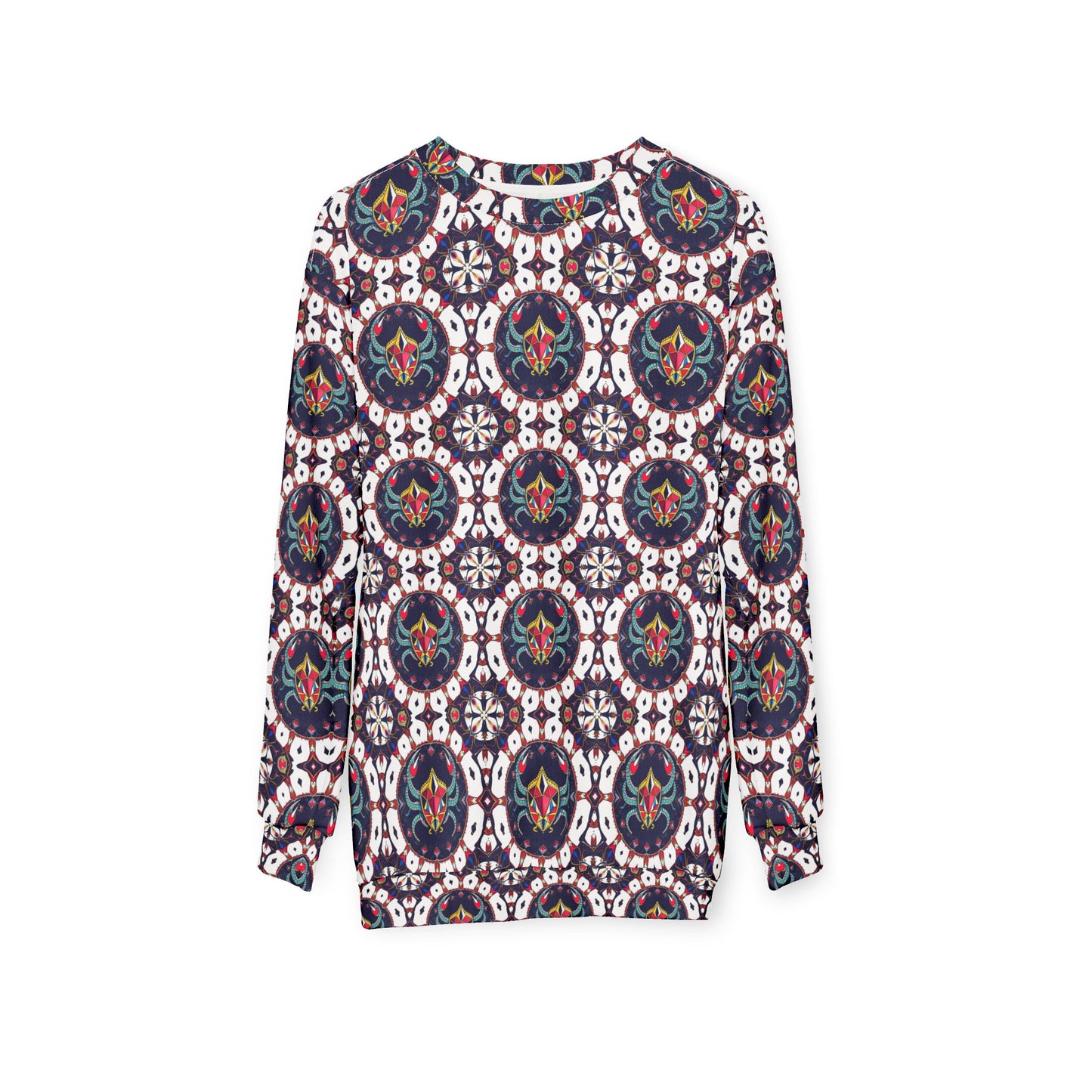 Unisex Sweatshirt (AOP), Scorpio, Zodiac, Jewel Pattern