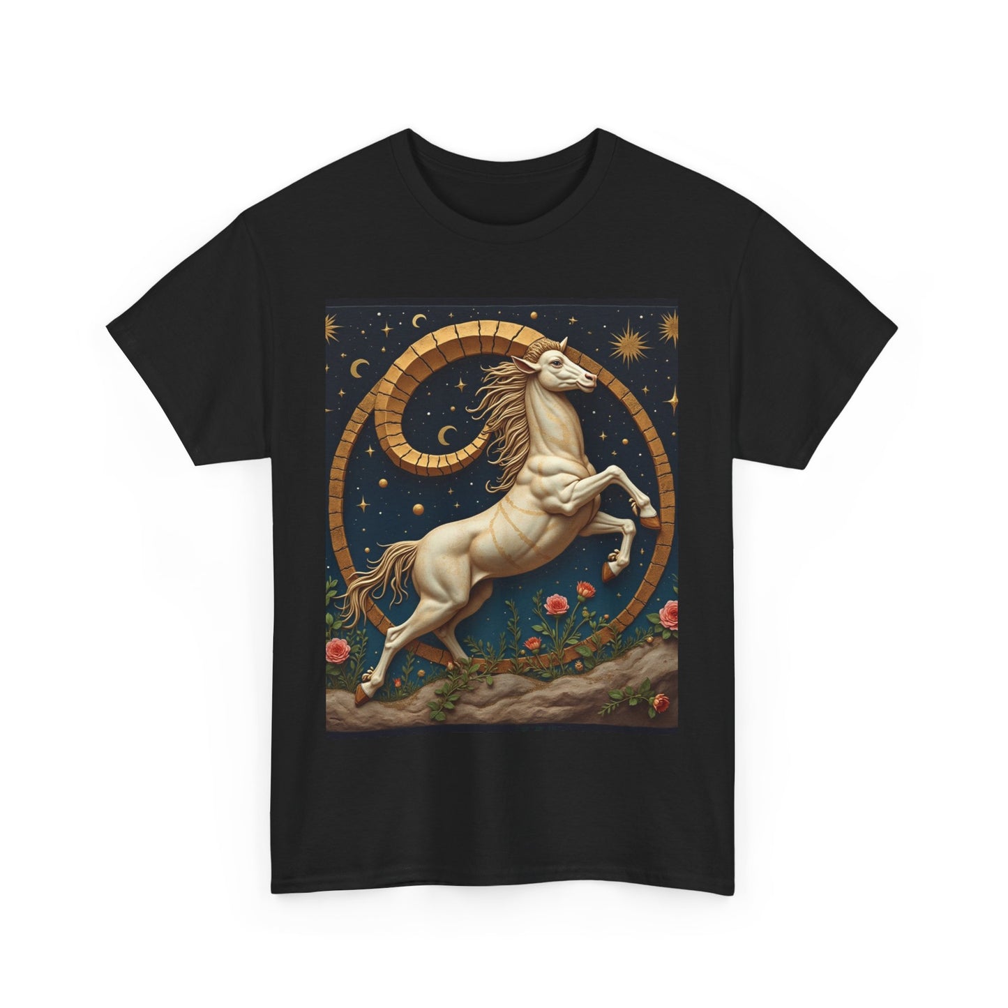 Unisex Heavy Cotton T-Shirt, Aries Animal. Zodiac Design