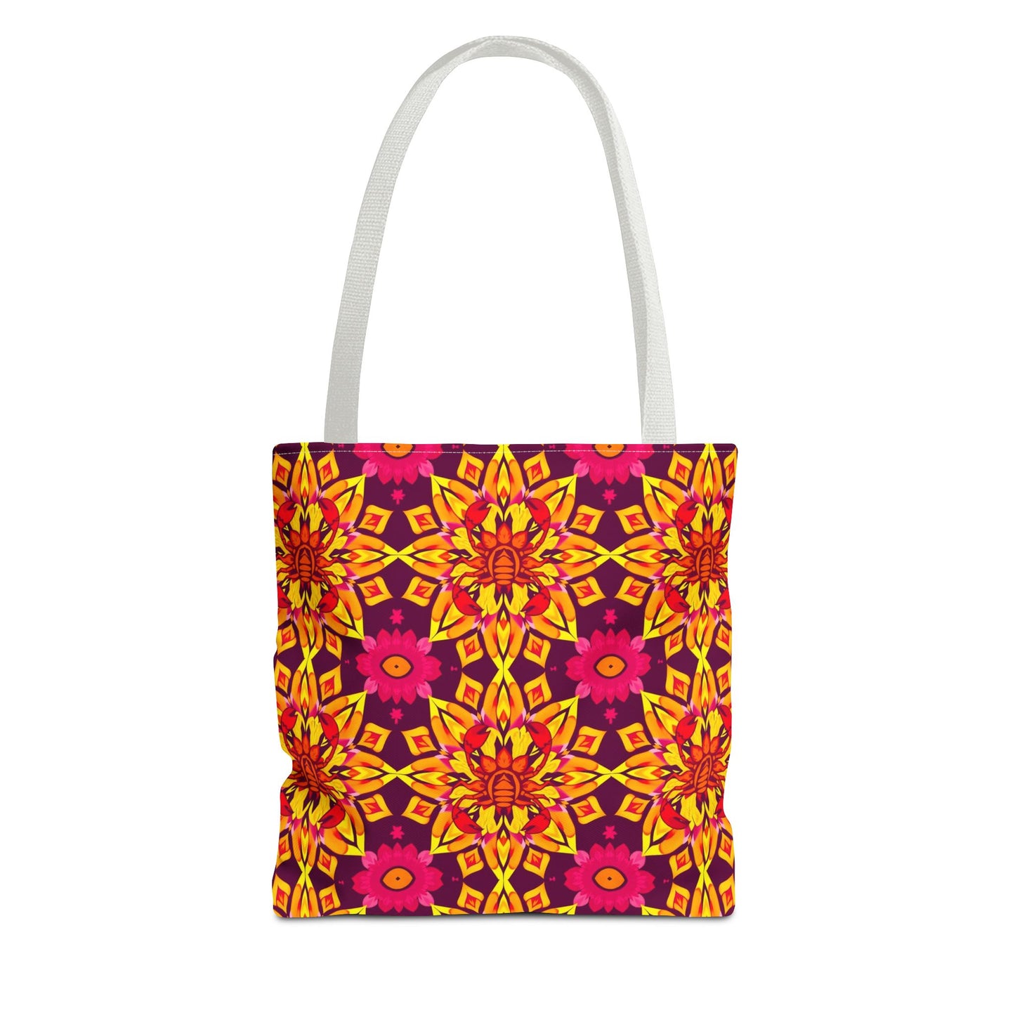 Tote Bag (AOP), Scorpio, Zodiac, Flower Pattern