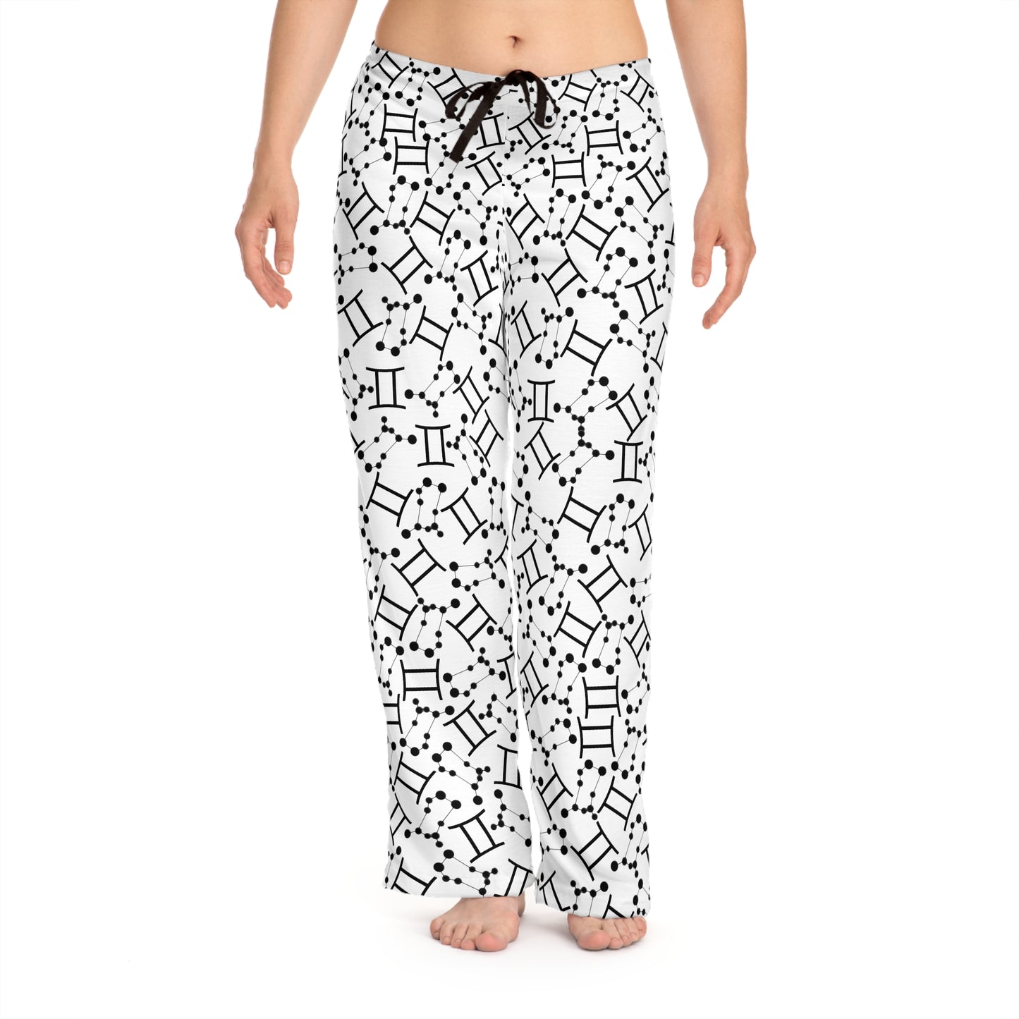 Women's Zodiac Pajama Pants (AOP) Gemini Zodiac Sign