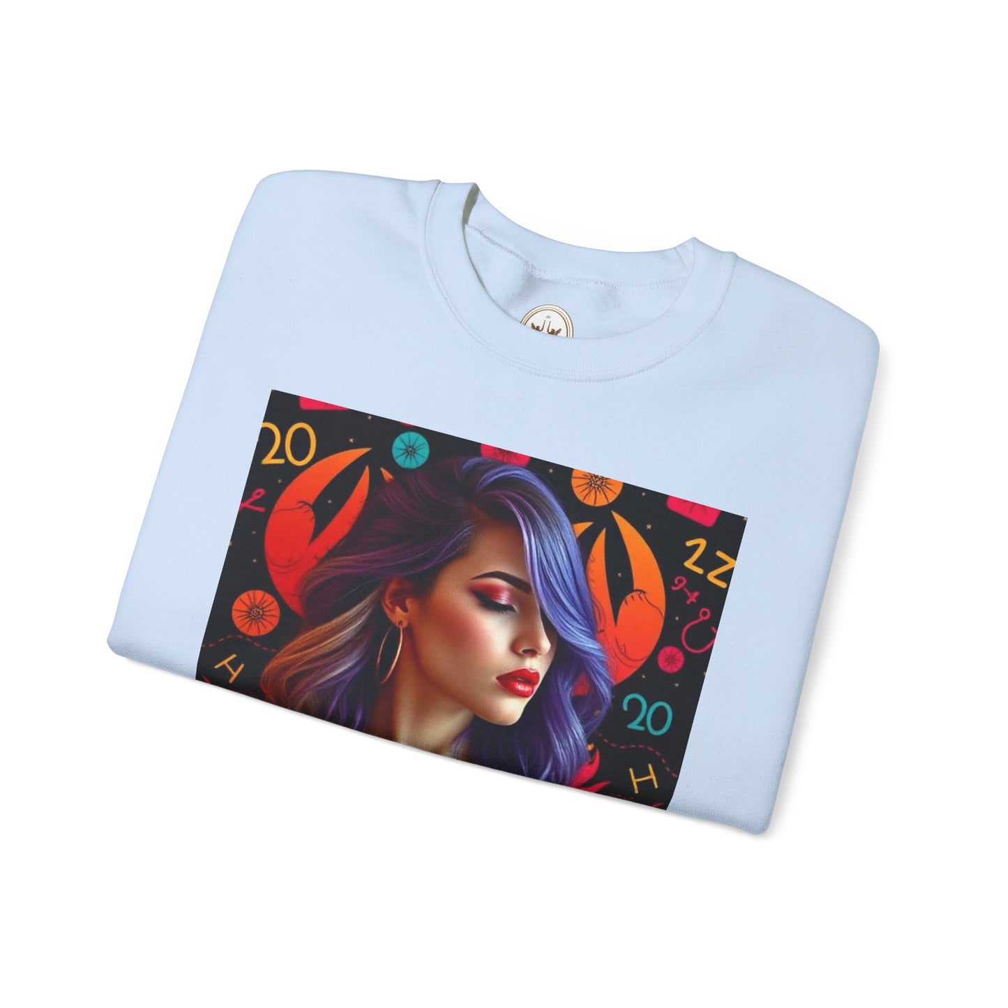 Unisex Heavy Blend™ Crewneck Sweatshirt, Cancer, Zodiac v3, Sexy Pattern