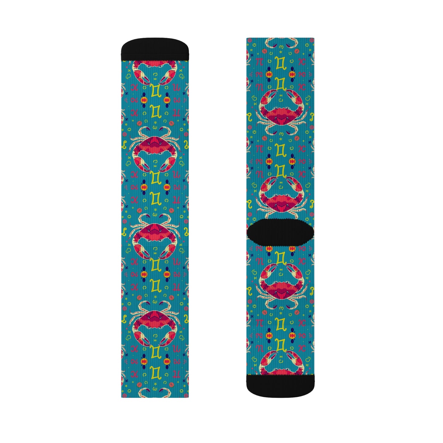 Sublimation Socks, Cancer, Zodiac v2, Pattern