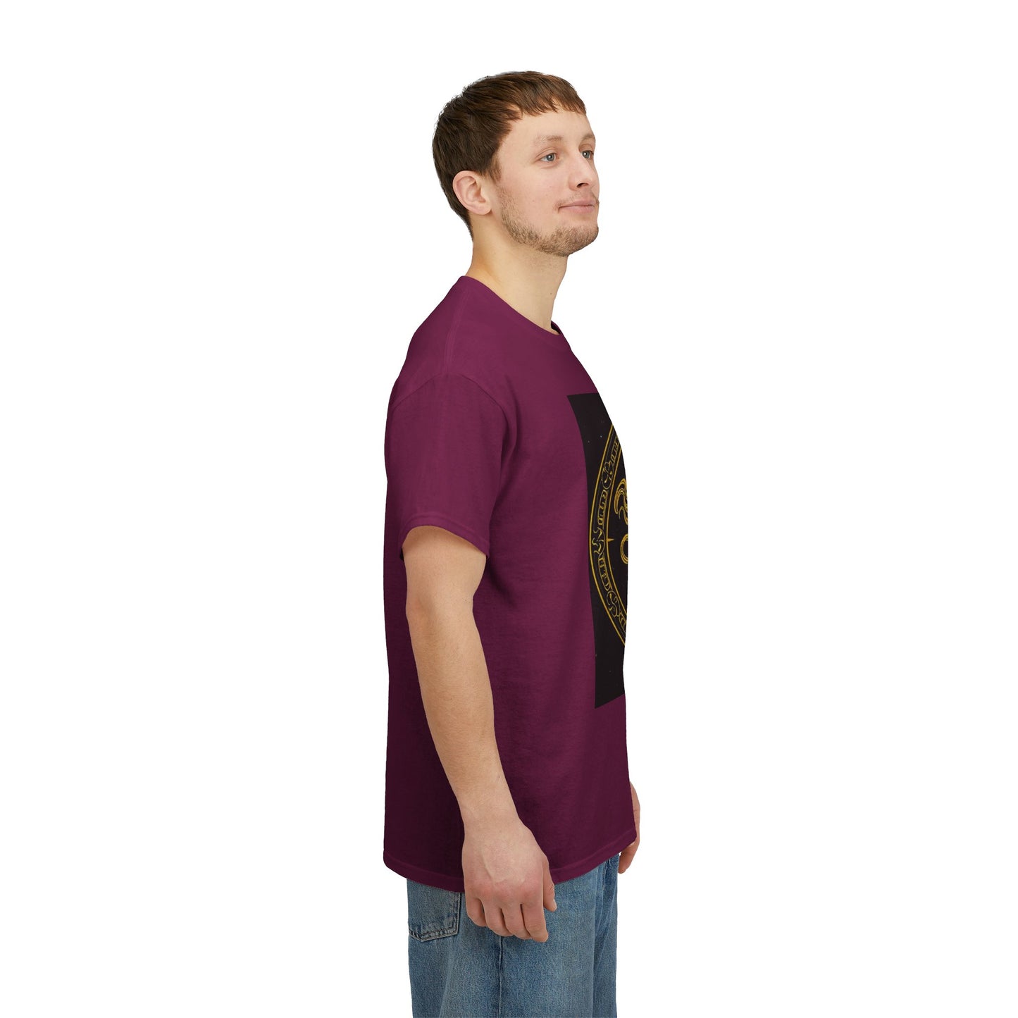 Unisex Heavy Cotton T-Shirt, Mythical Faun/Satyr, Sagittarius Zodiac Design
