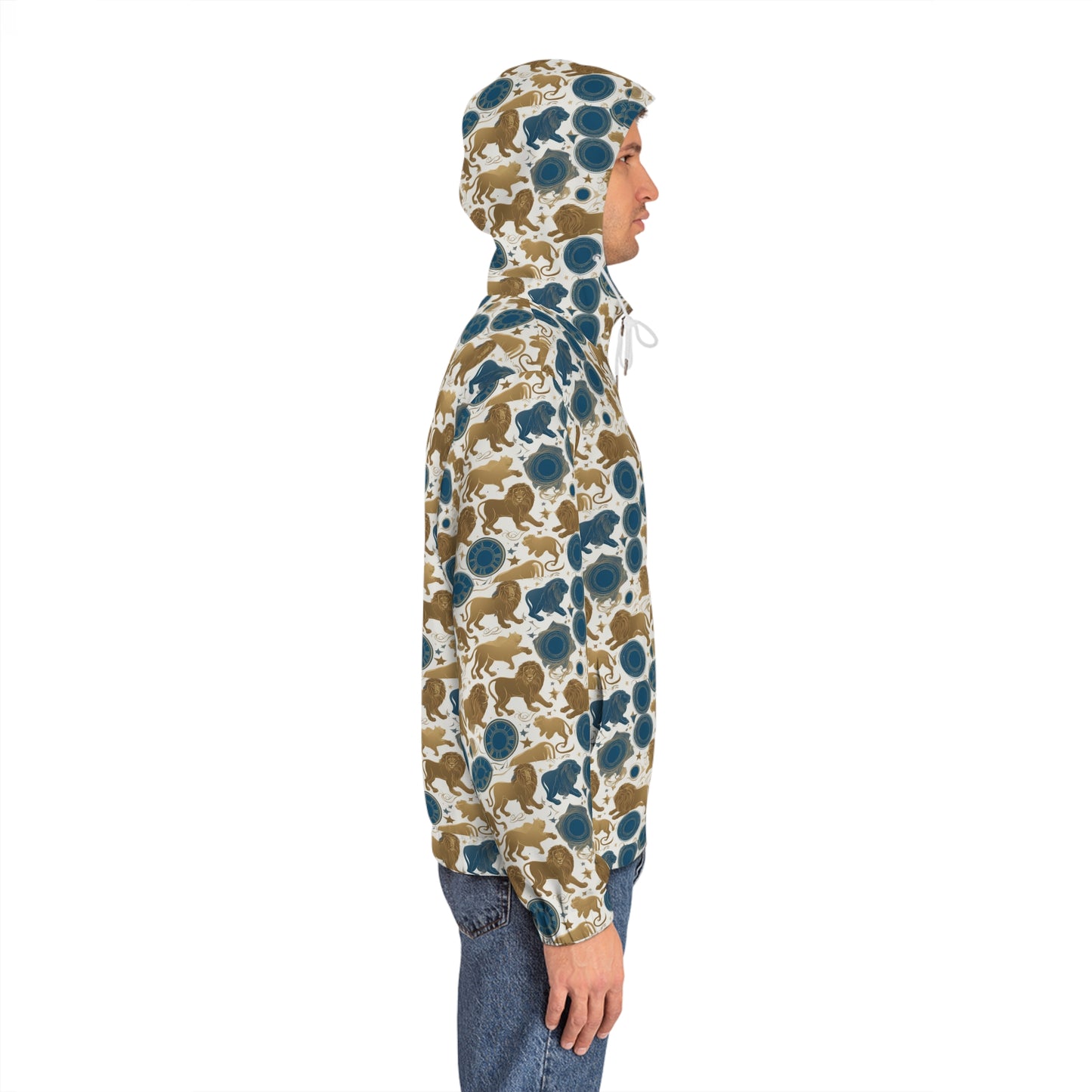 Full-Zip Hoodie (AOP), Leo, Zodiac v3, Pattern