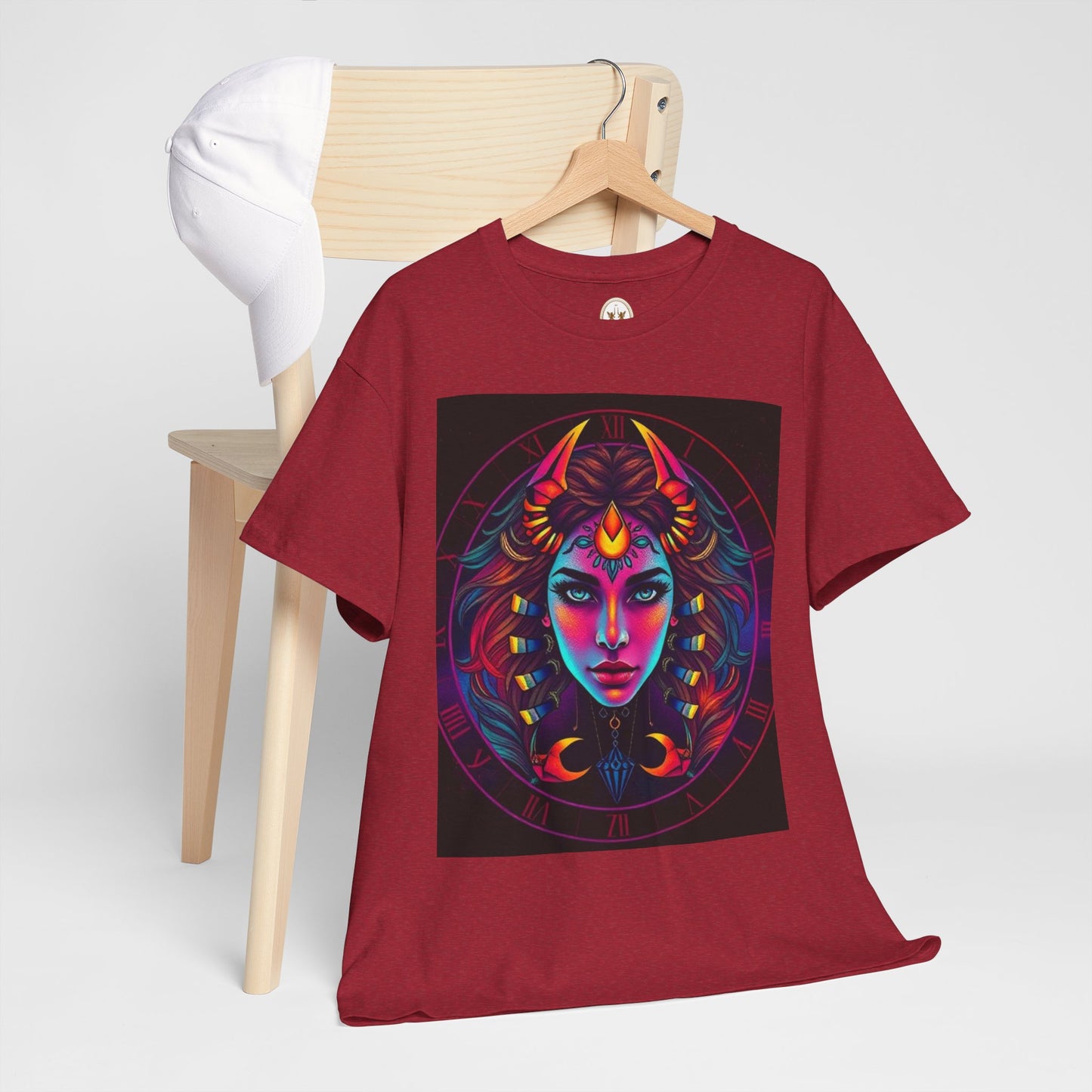 Unisex Heavy Cotton T-Shirt, Scorpio, Zodiac v4, Sexy Art