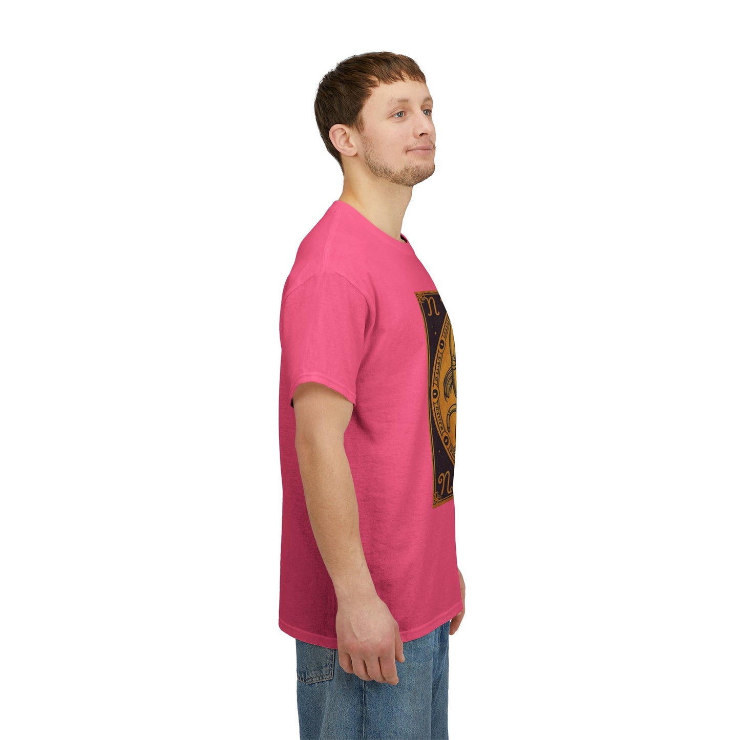 Unisex Heavy Cotton T-Shirt, Crab King v1, Cancer Zodiac Design