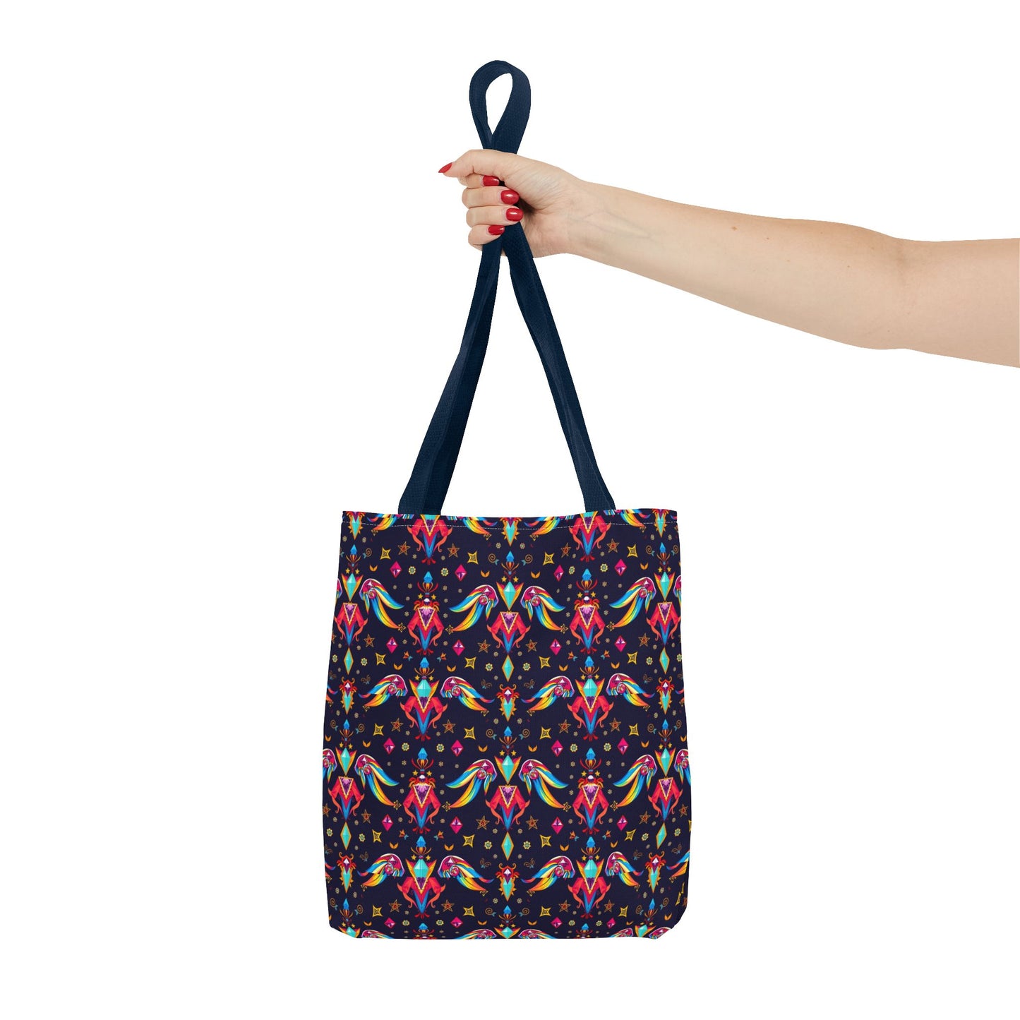 Tote Bag (AOP), Virgo, Zodiac v1, Jewel Pattern