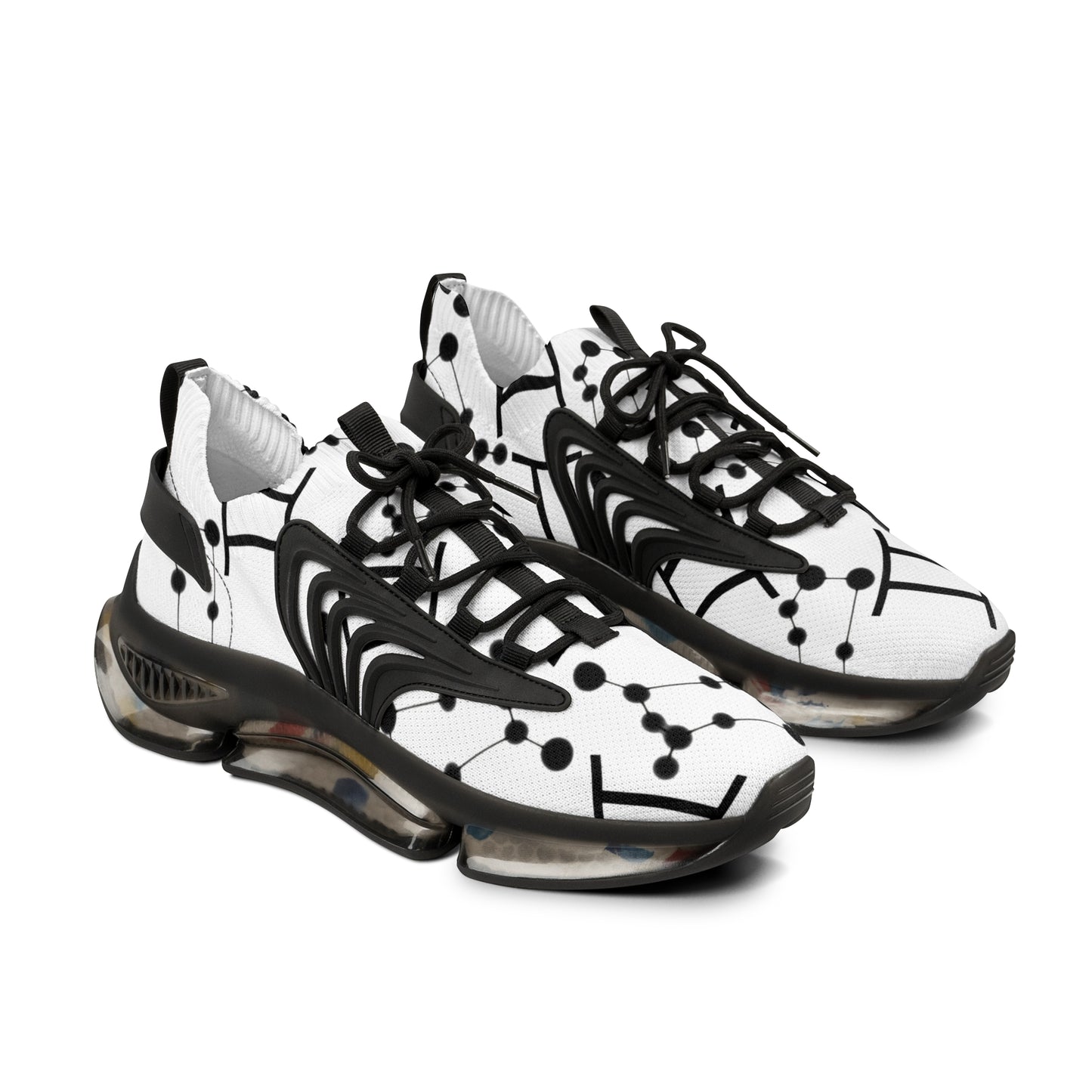 Men's Mesh Sneakers, Gemini Zodiac Sign, all over print