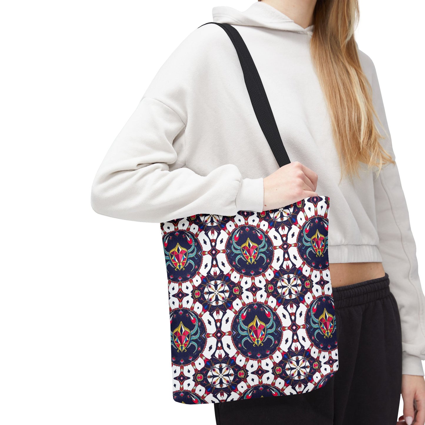 Tote Bag (AOP), Scorpio, Zodiac v1, Jewel Pattern