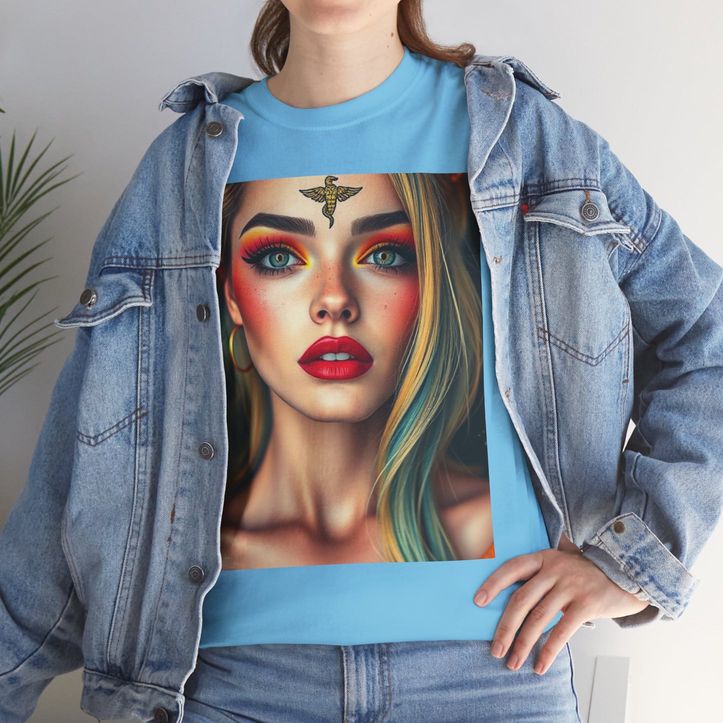 Unisex Heavy Cotton T-Shirt, Virgo, Zodiac, Sexy Art