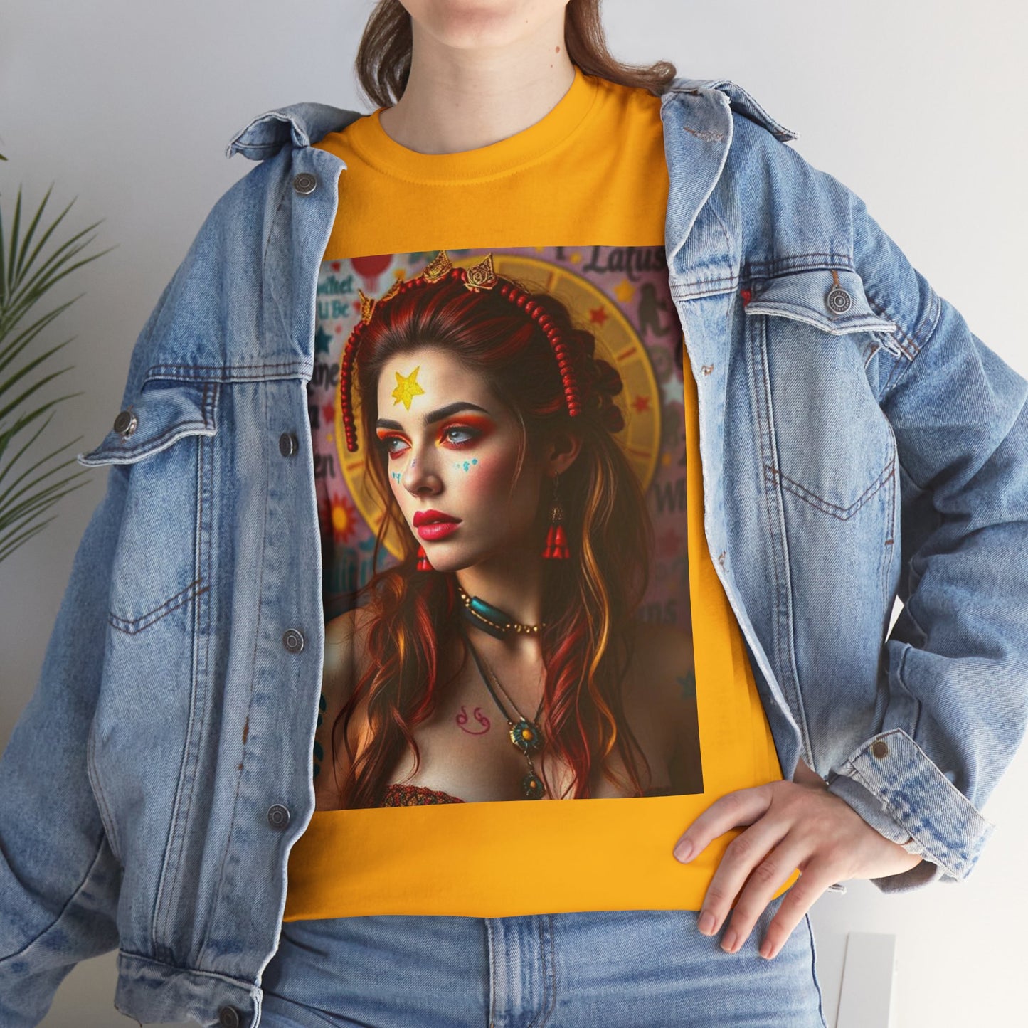 Unisex Heavy Cotton T-Shirt, Sagittarius, Zodiac, Sexy Art