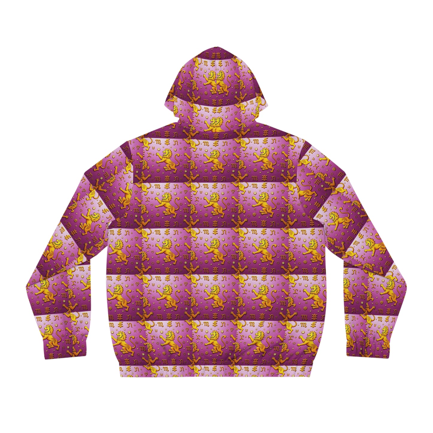 Full-Zip Hoodie (AOP), Leo, Zodiac v1, Pattern