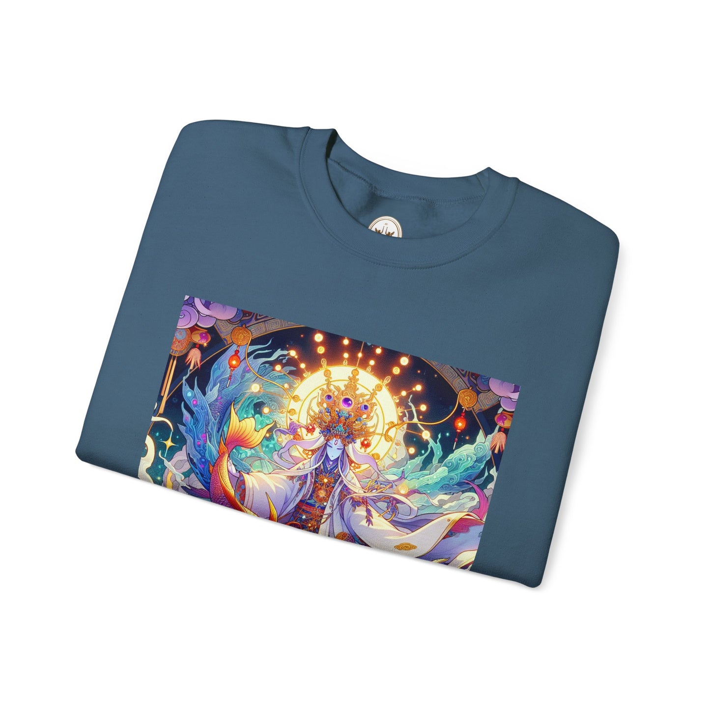 Unisex Heavy Blend™ Crewneck Sweatshirt, Anime Pisces King, Zodiac Design