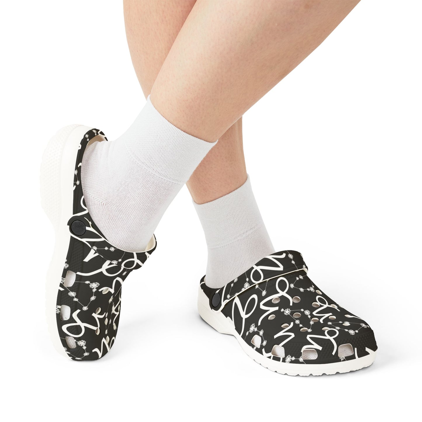 EVA Foam Rubber Shoes (AOP), Material 100% EVA, Capricorn Zodiac Design
