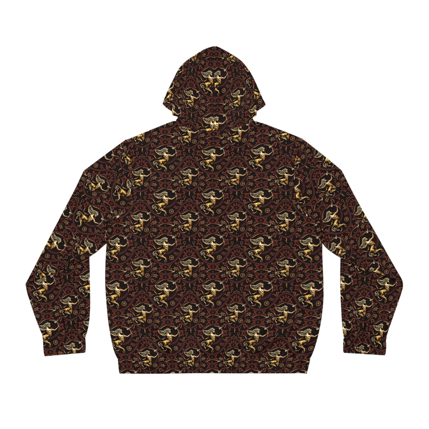 Full-Zip Hoodie (AOP), Sagittarius, Zodiac, Pattern