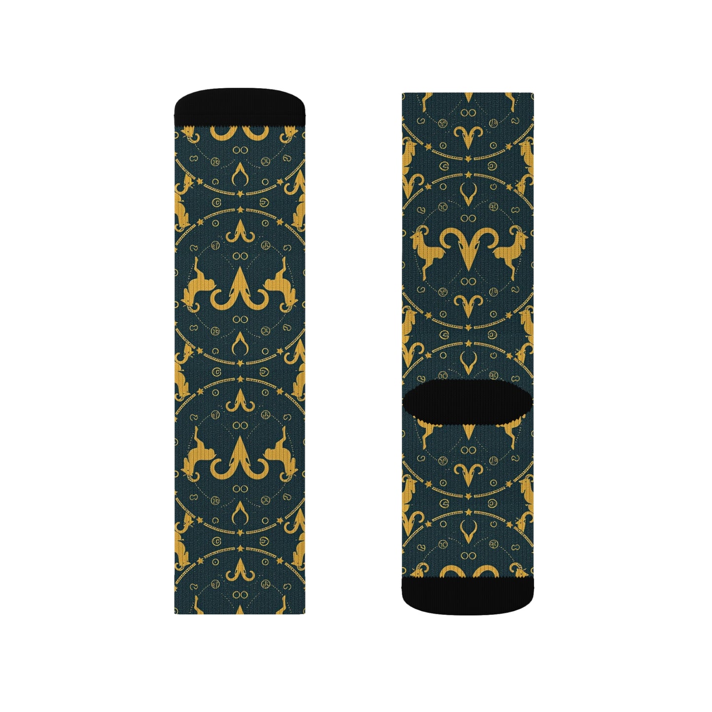 Sublimation Socks, Aries, Zodiac, Pattern