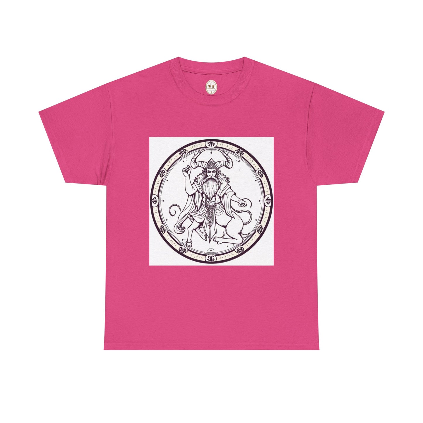 Unisex Heavy Cotton T-Shirt, Bull Centaur v1, Taurus Zodiac Design