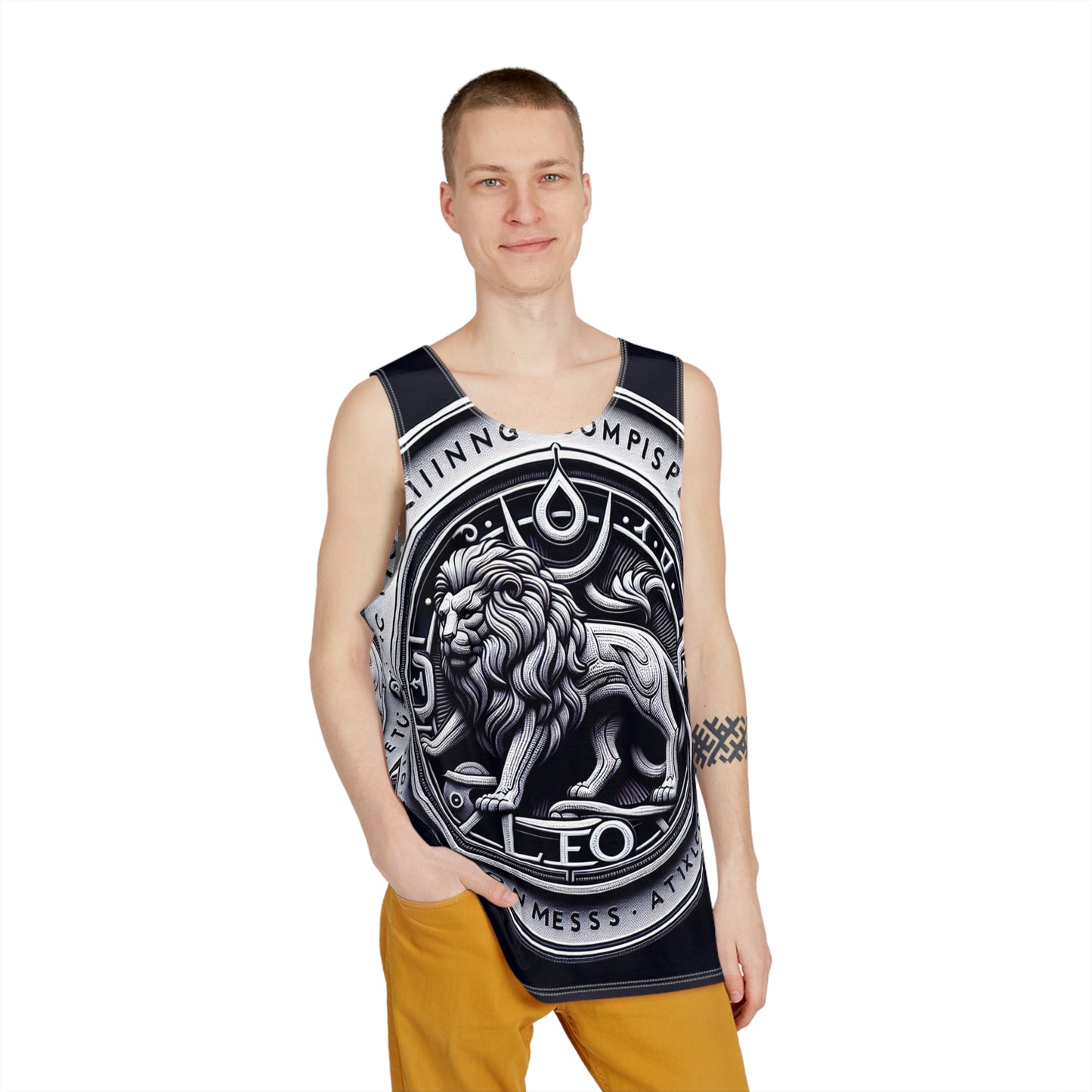 Men's Tank (AOP), Regular fit, Gemini Zodiac Sign
