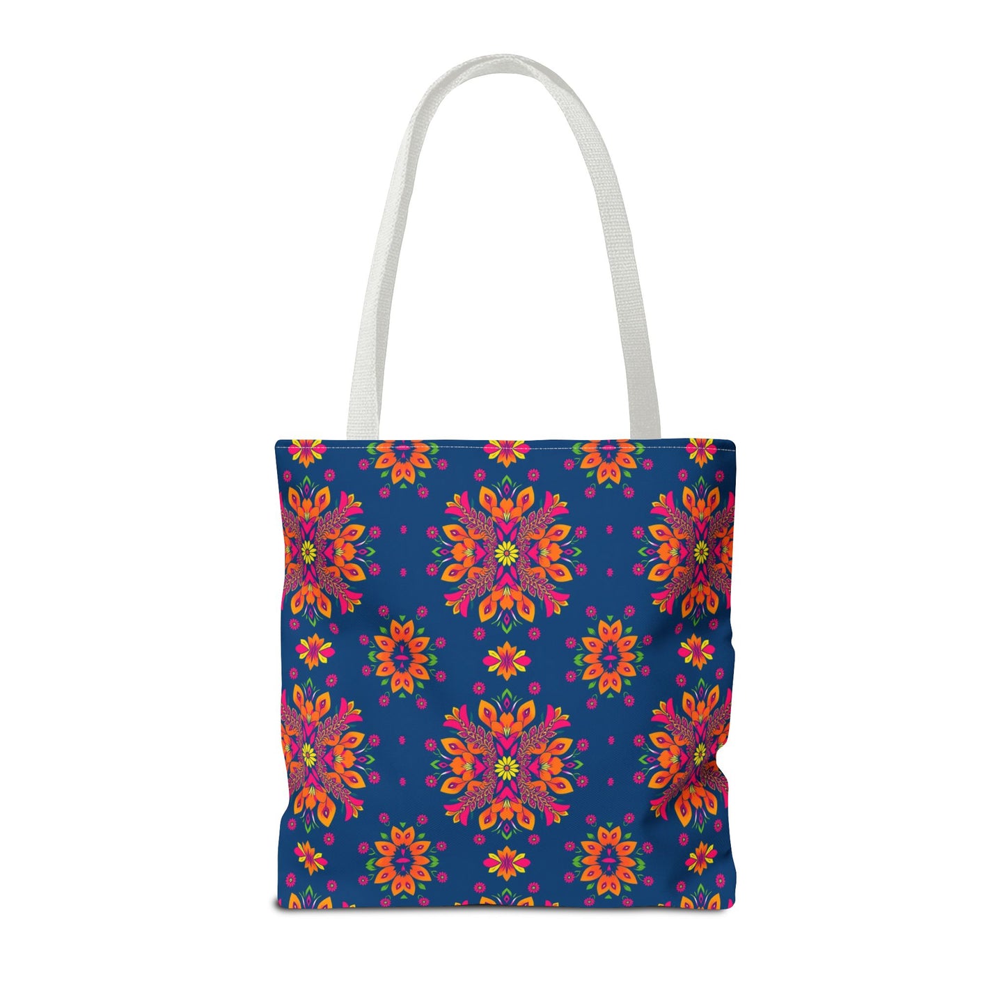 Tote Bag (AOP), Gemini, Zodiac v2, Flower Pattern