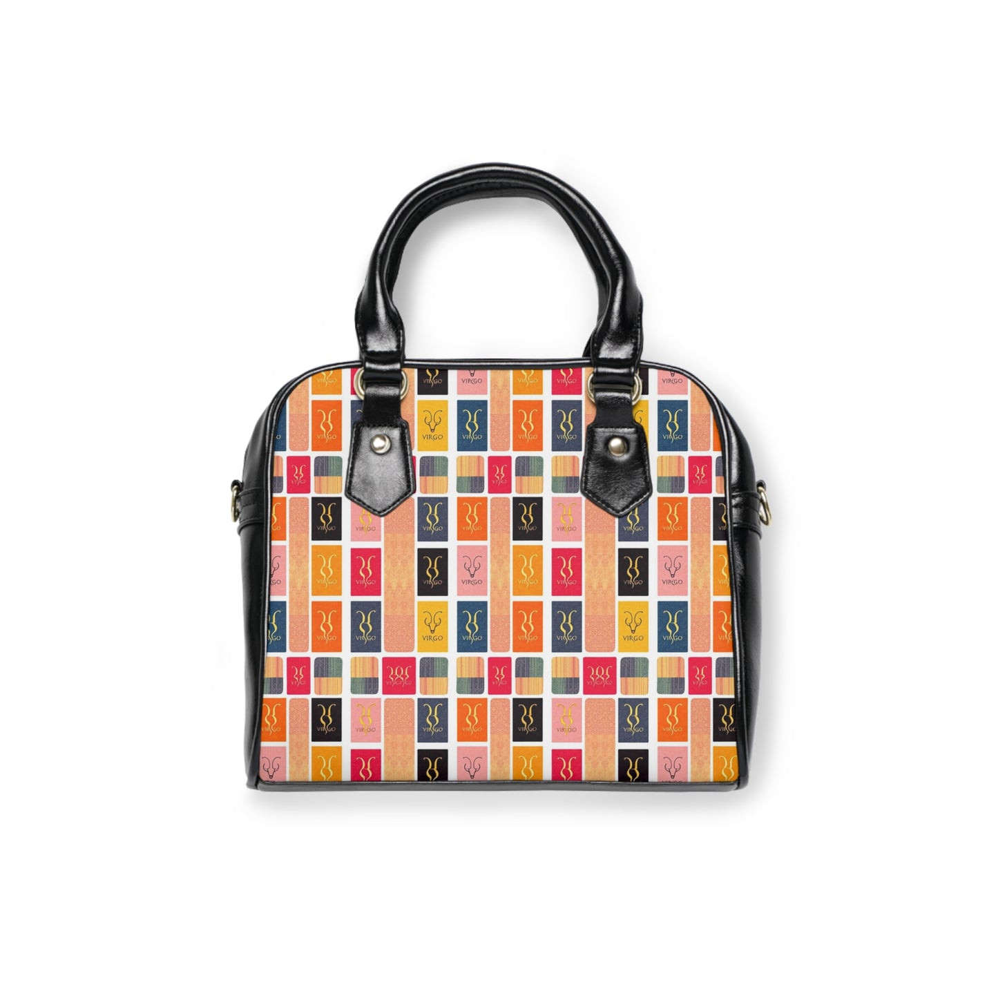 Shoulder Handbag, Virgo, Zodiac v1, Shapes Pattern