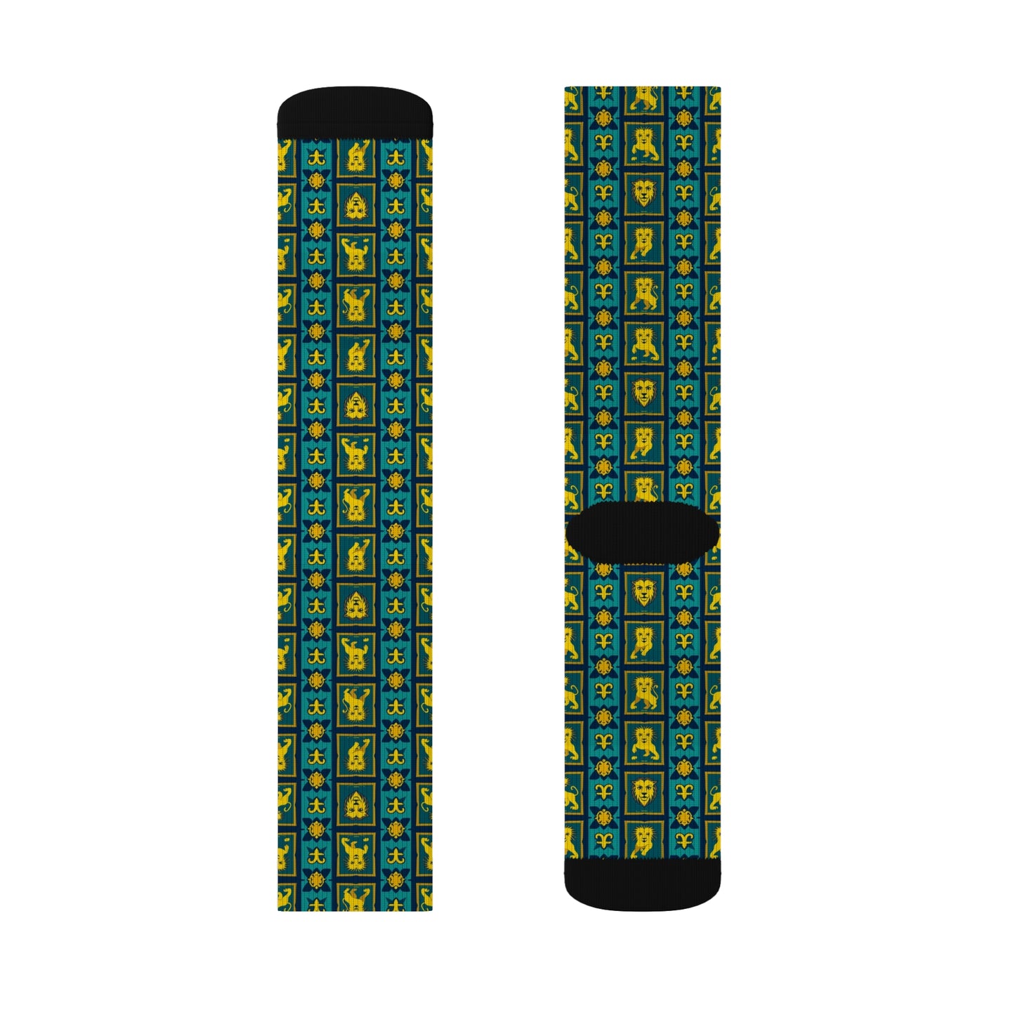 Sublimation Socks, Leo, Zodiac, Shapes Pattern